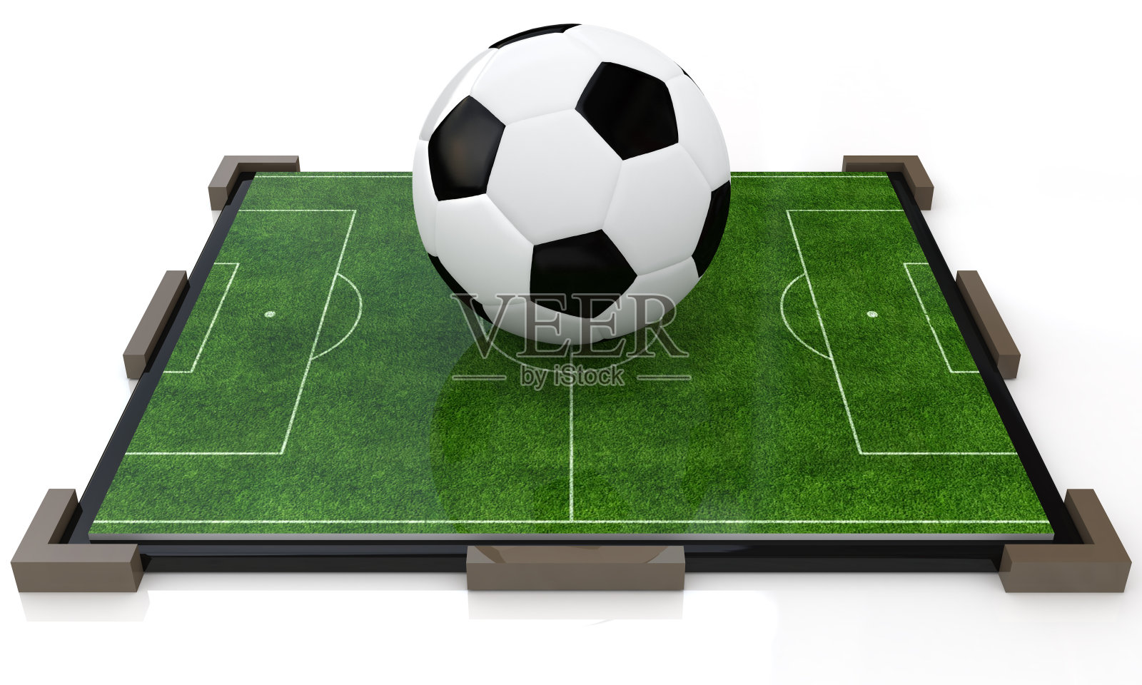 足球场上的球照片摄影图片