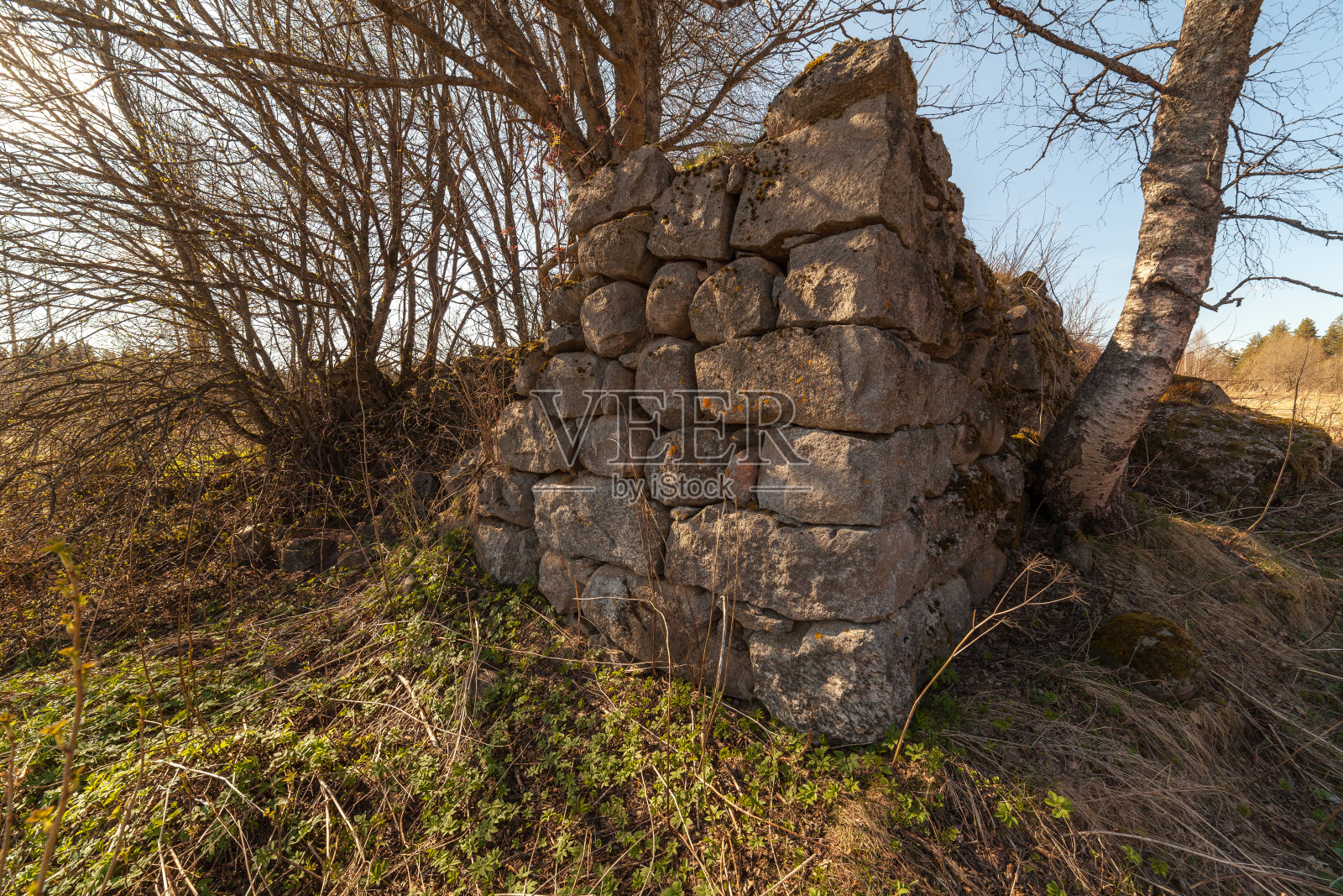 旧石屋的废墟照片摄影图片