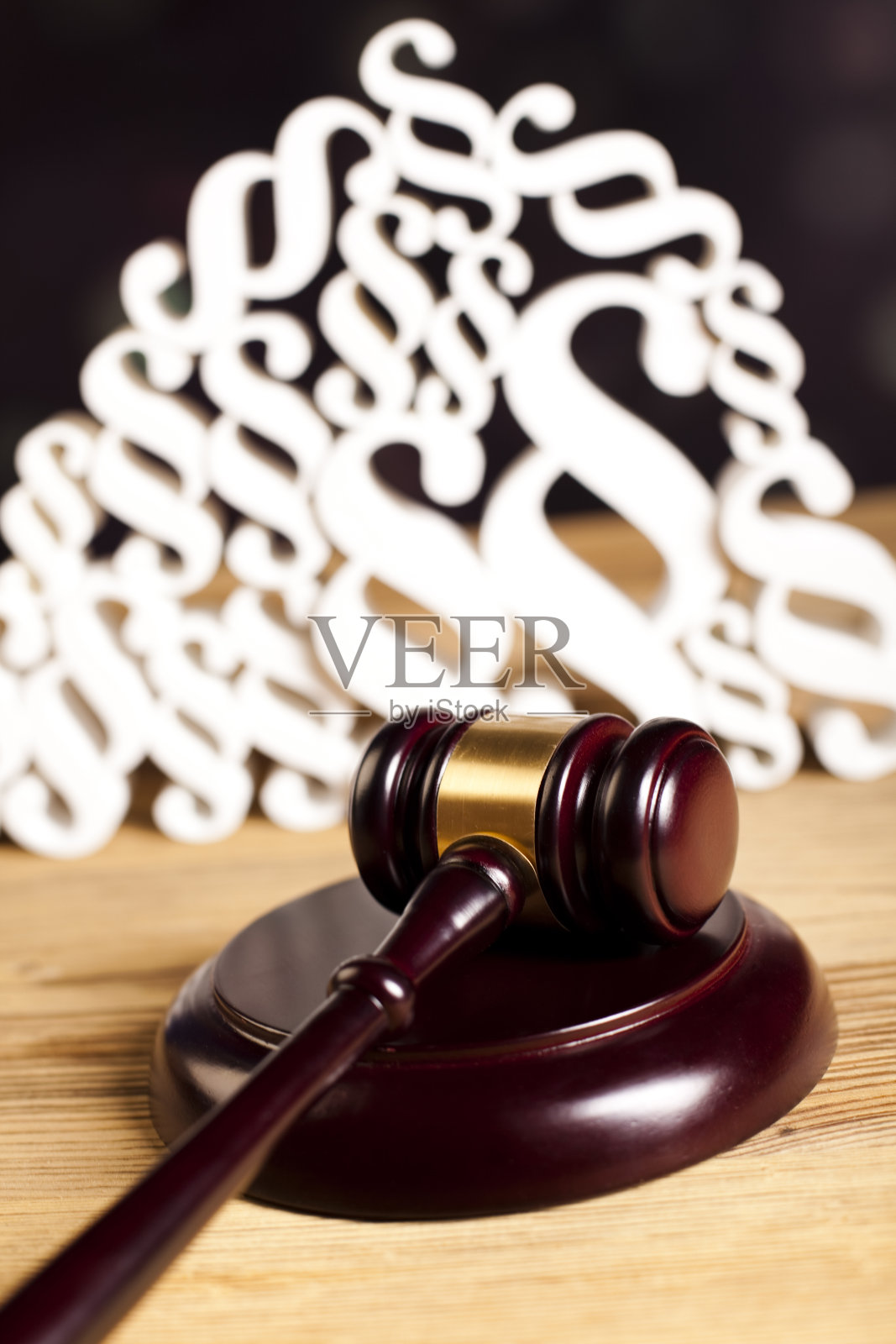 法官木槌与段落照片摄影图片