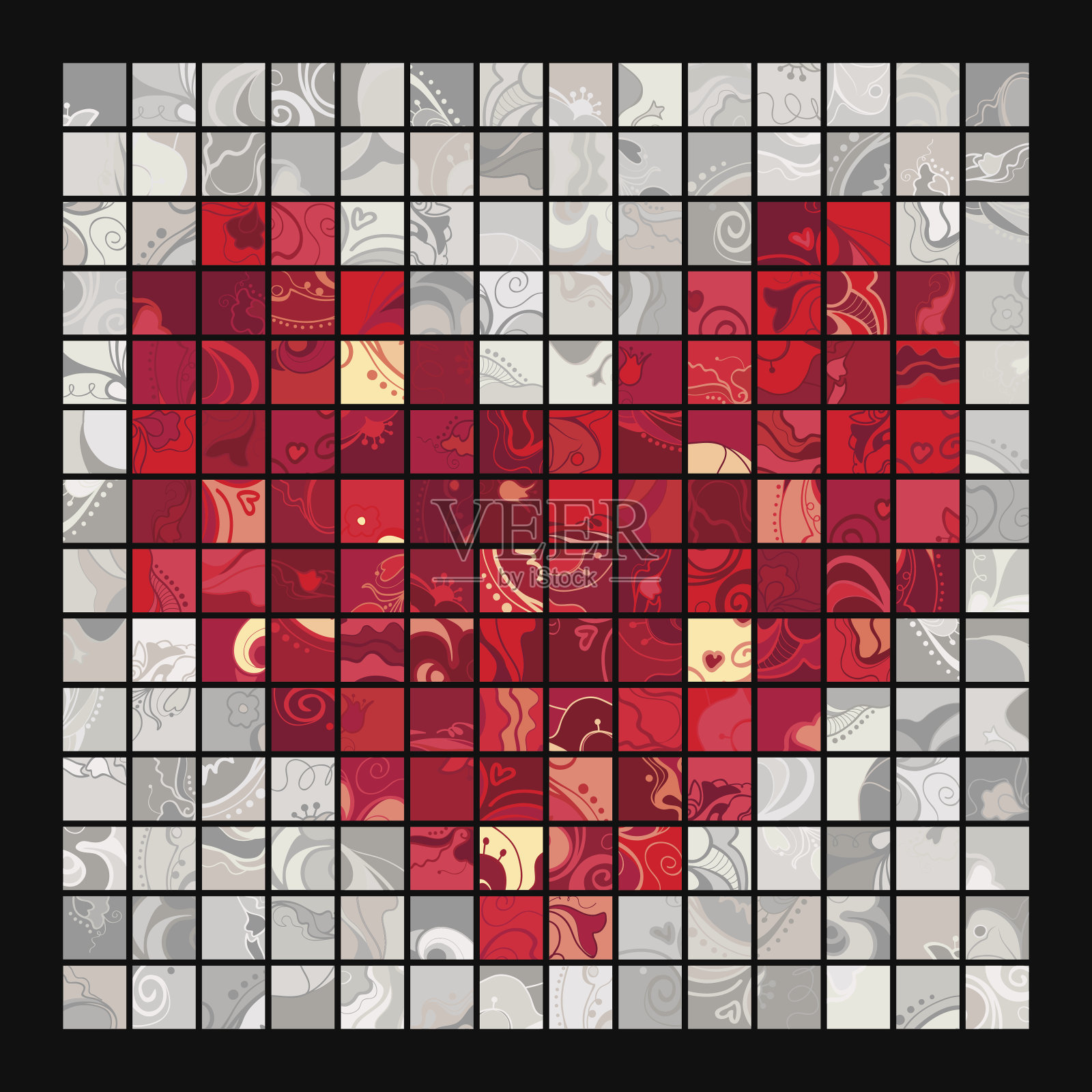 情人节卡片插画图片素材