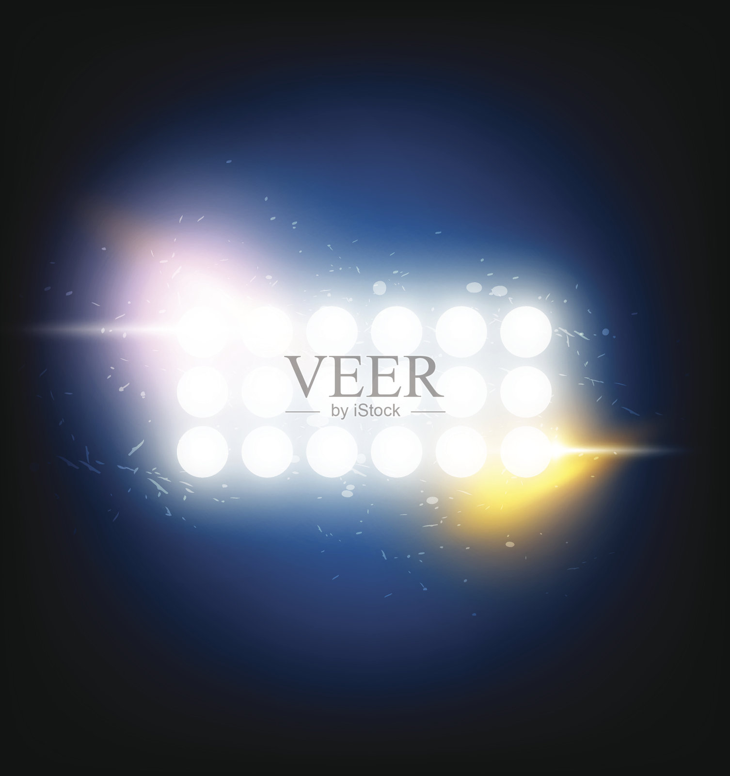 带有光斑的聚光灯插画图片素材