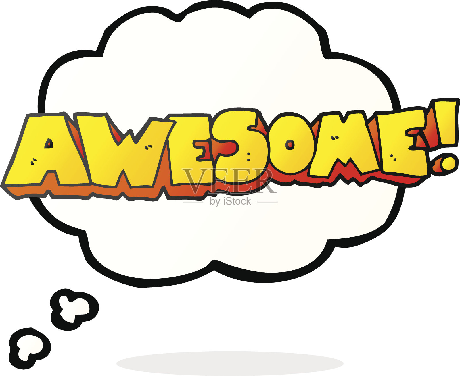 了不起的思想泡泡卡通符号设计元素图片