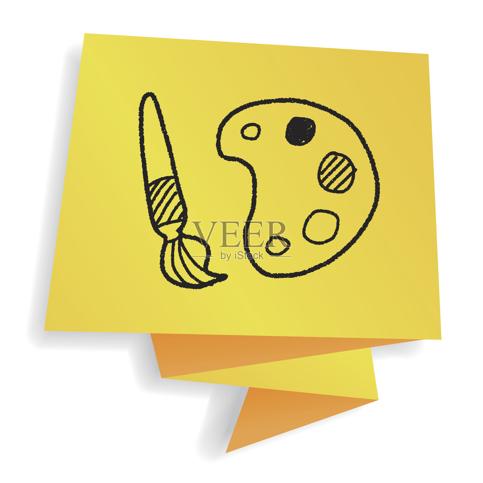 涂鸦板刷插画图片素材