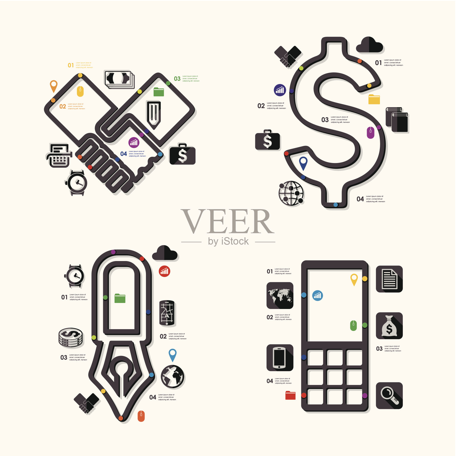 业务信息插画图片素材