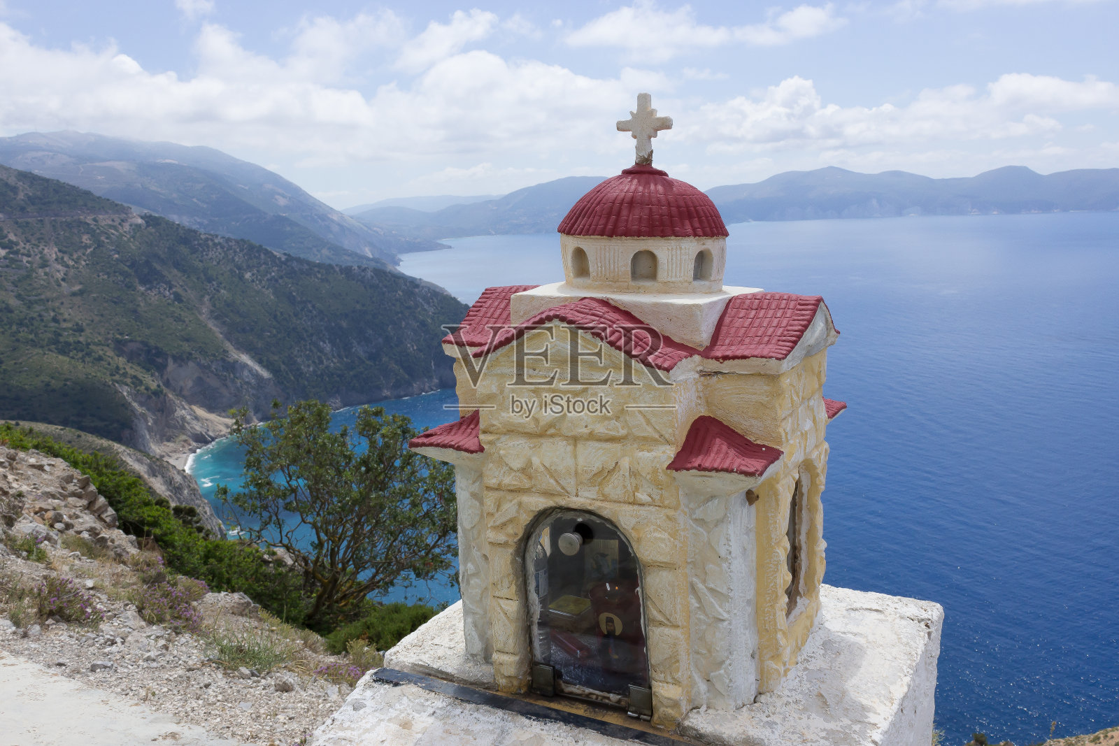 希腊的小教堂照片摄影图片