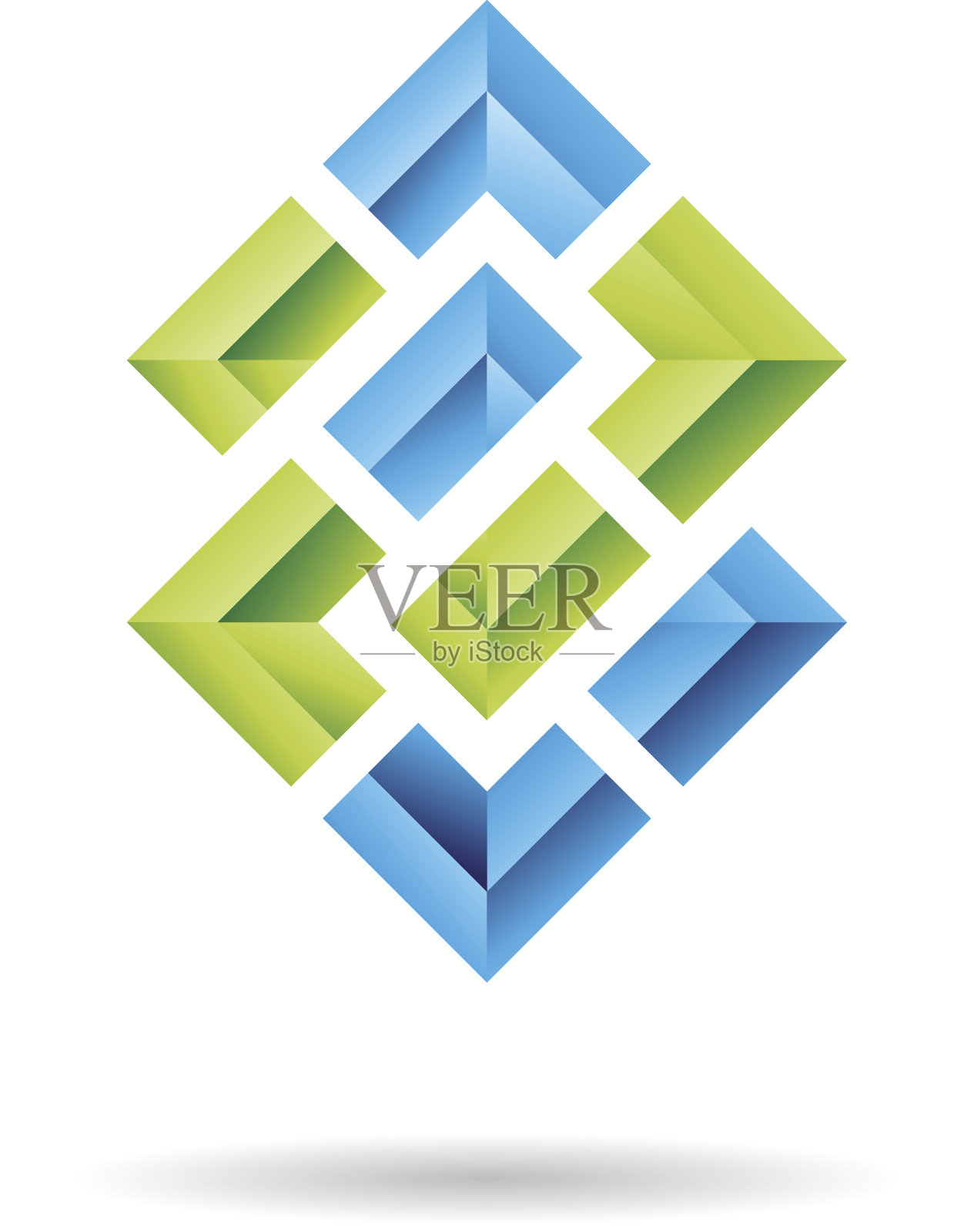 矩形和正方形抽象图标插画图片素材