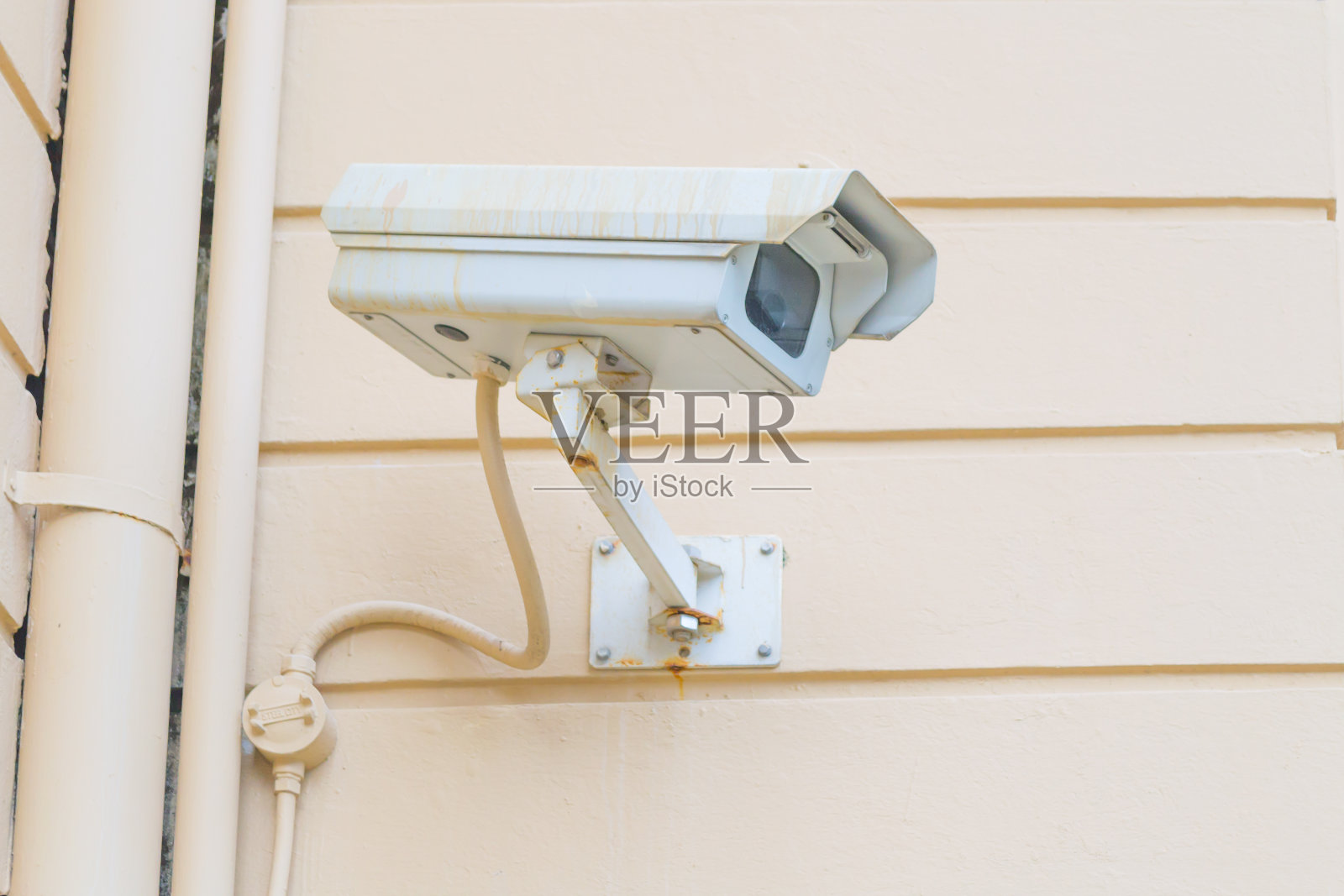 白色的闭路电视照片摄影图片