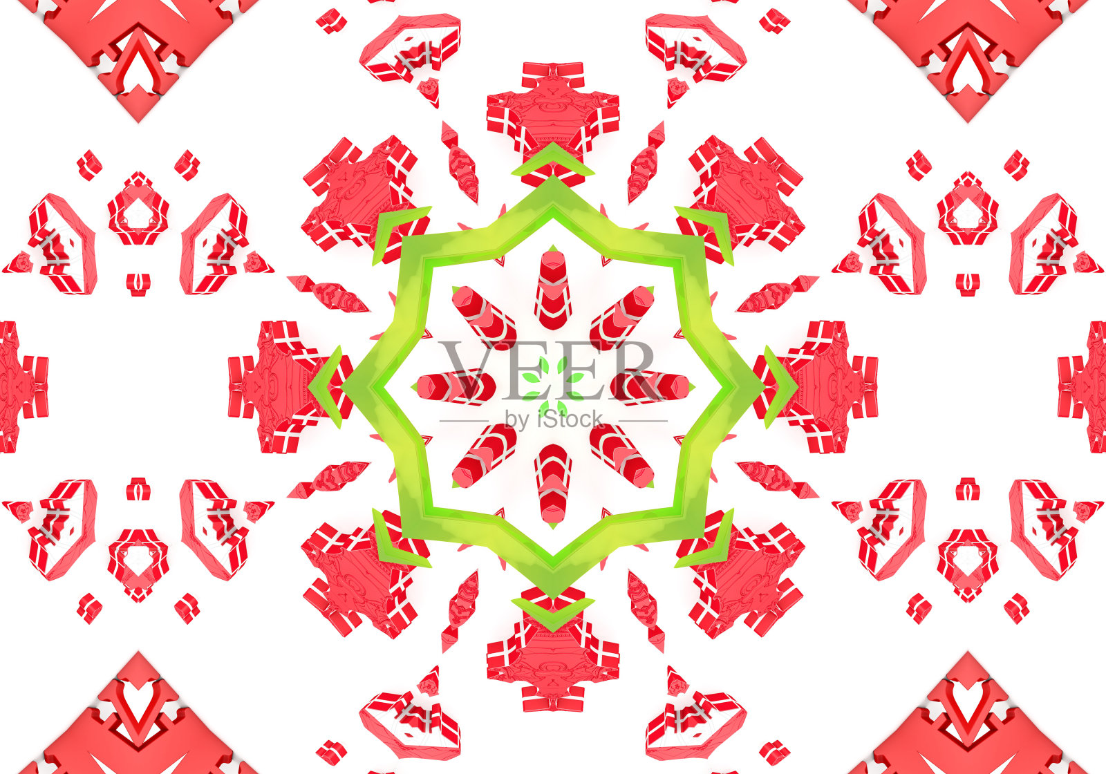 民族图案。抽象万花筒织物设计。照片摄影图片