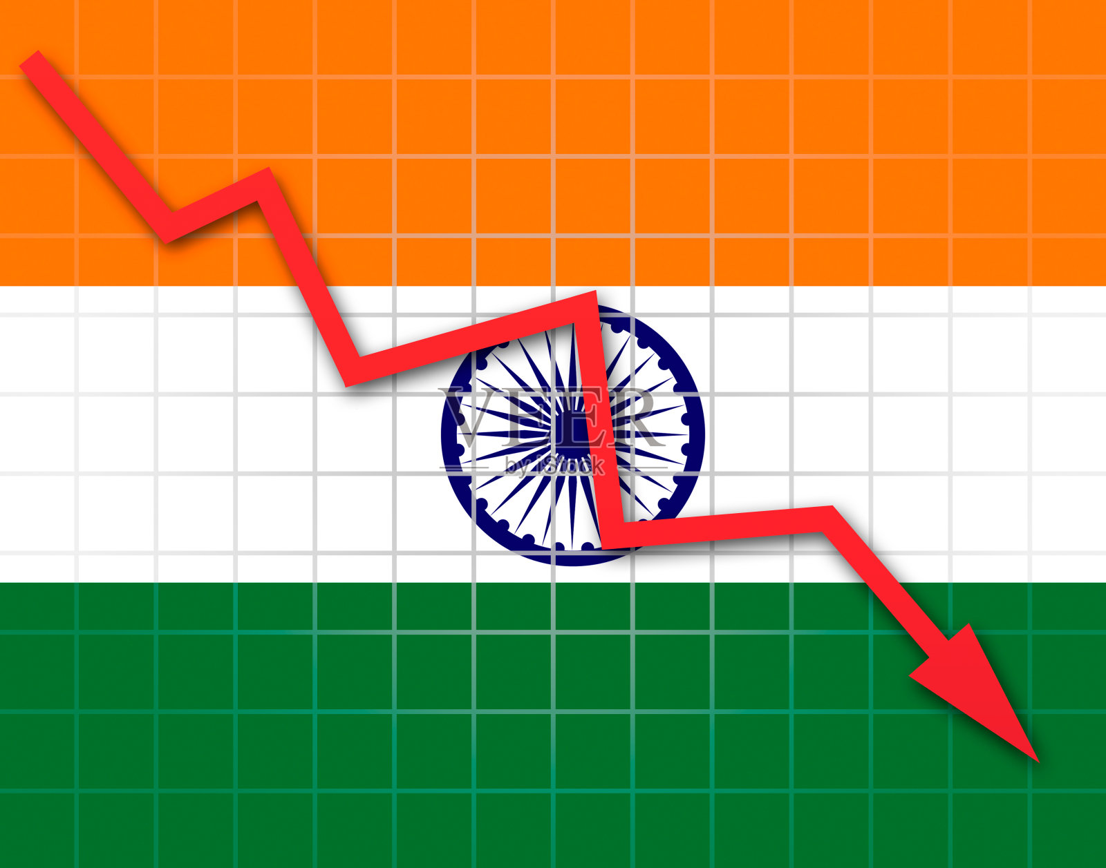 印度国旗照片摄影图片