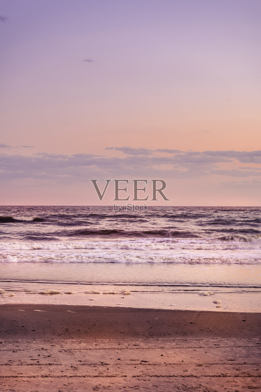 日落前的橡树岛海滩照片摄影图片