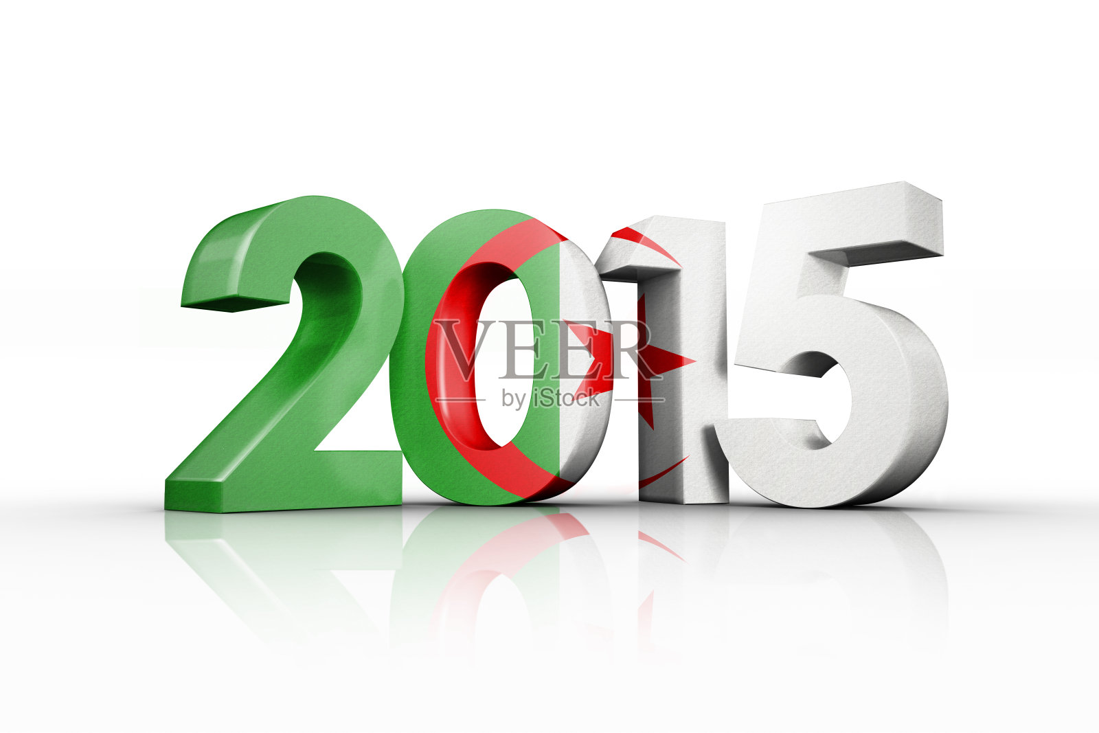 阿尔及利亚国旗合成图像照片摄影图片