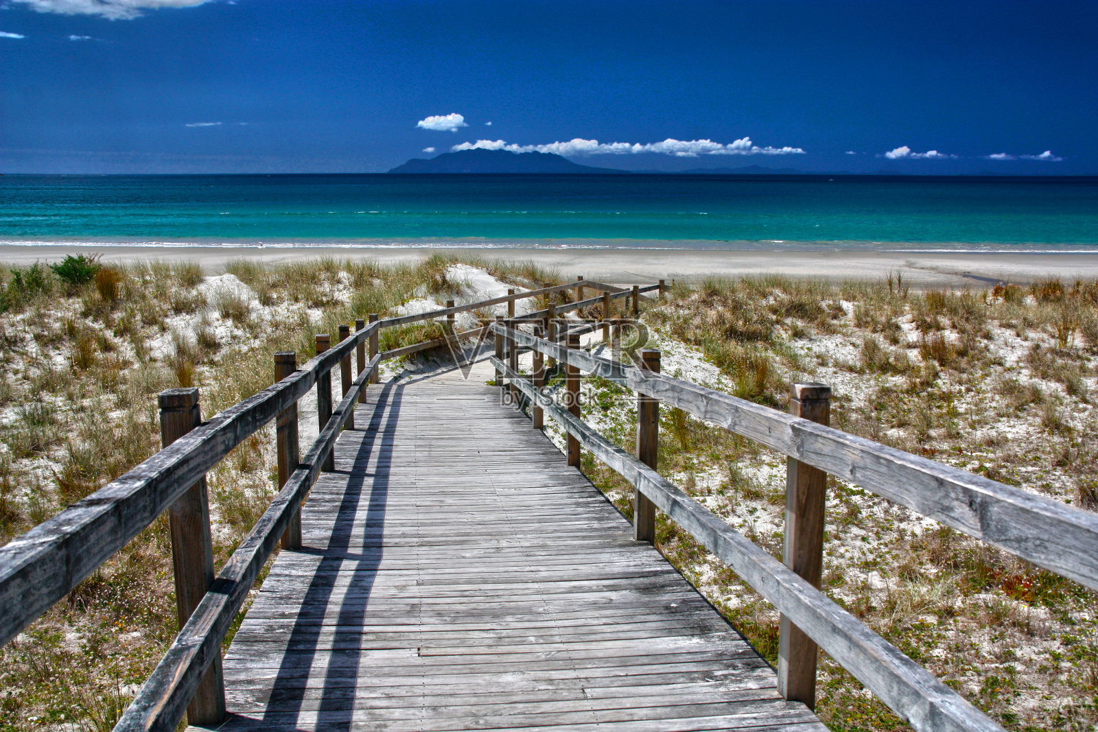 海滩木板路照片摄影图片