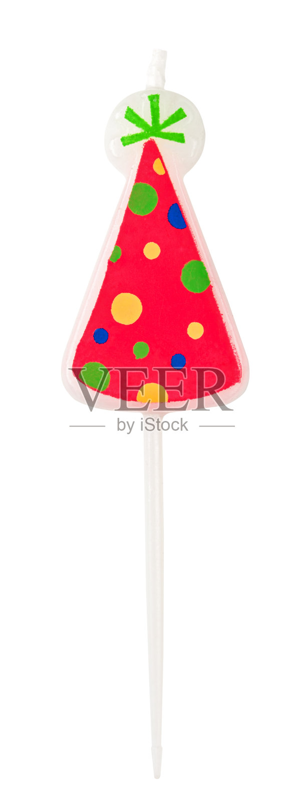 生日蜡烛孤立在白色的背景照片摄影图片