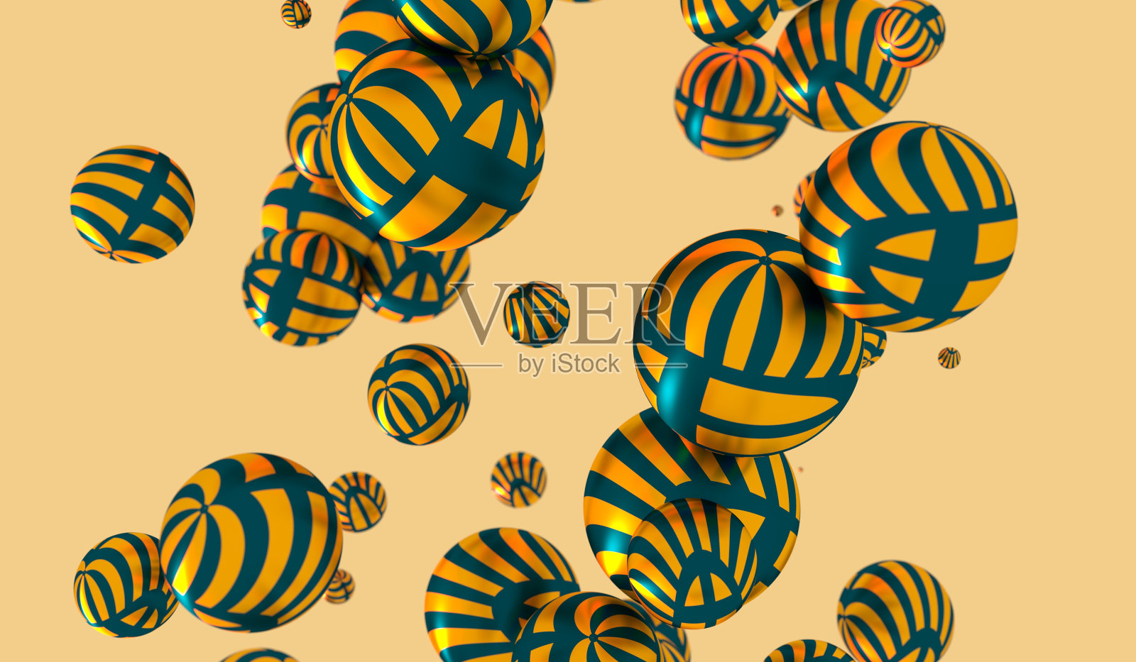 大群的球体或球体。瑞典的国旗插画图片素材