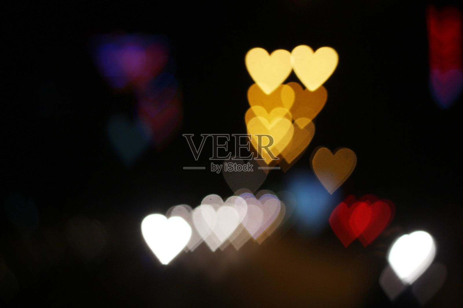 心形灯光背景照片摄影图片