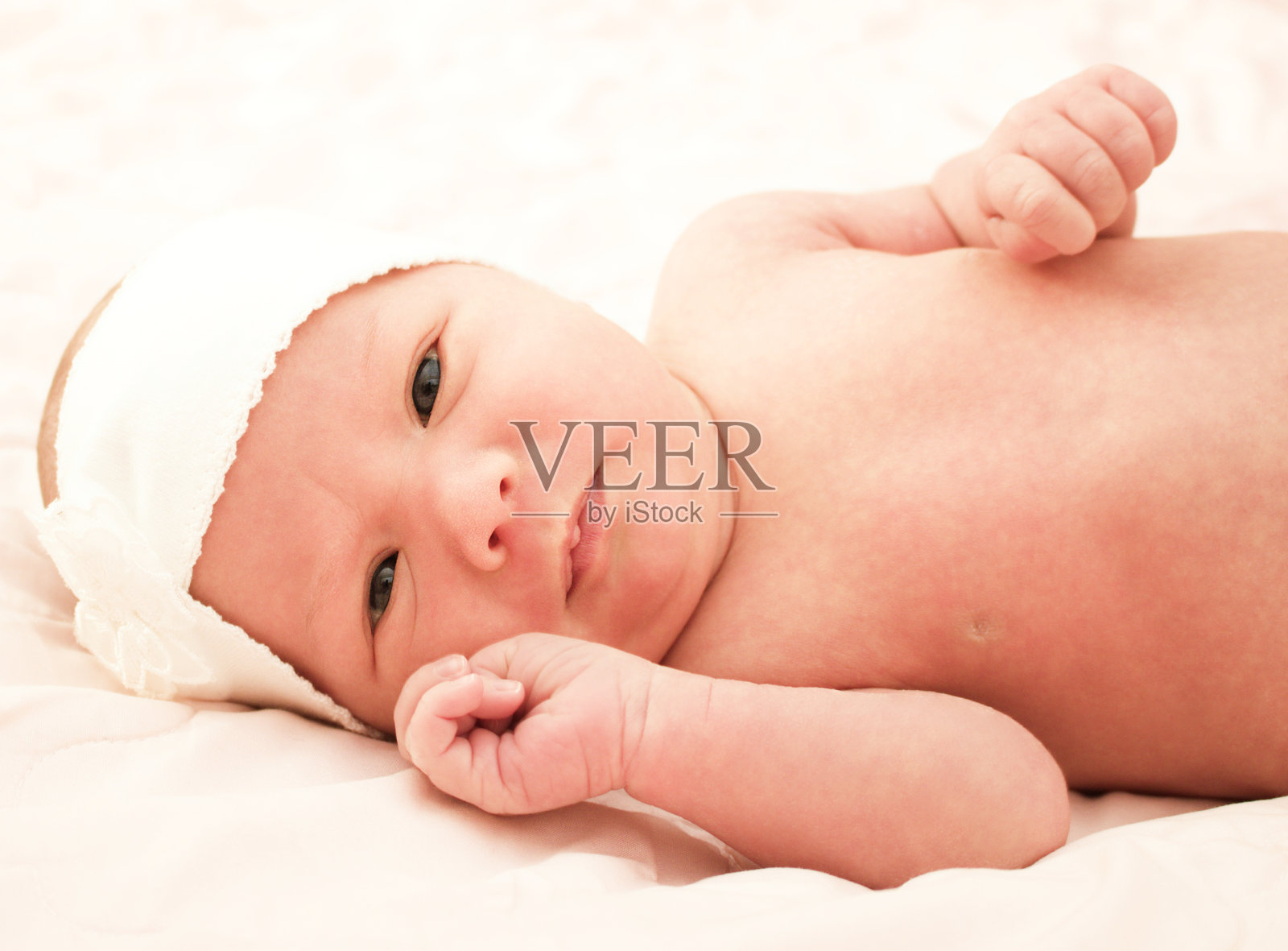 可爱的宝宝新生儿照片摄影图片