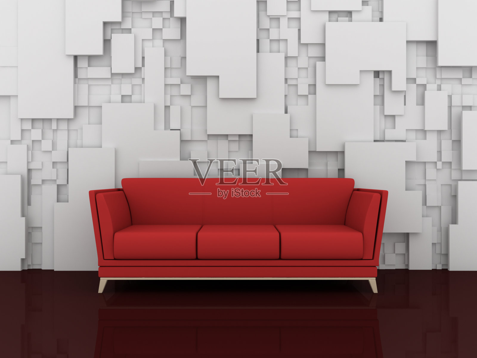 3d渲染室内构图。照片摄影图片