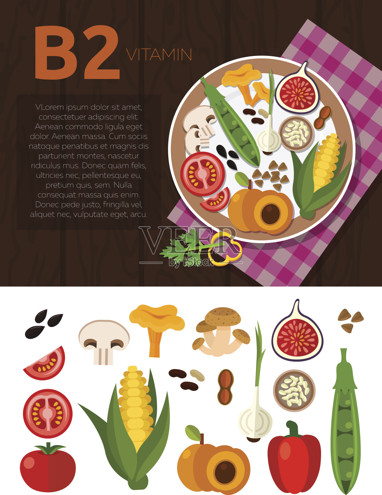 健康的生活方式和饮食插画图片素材