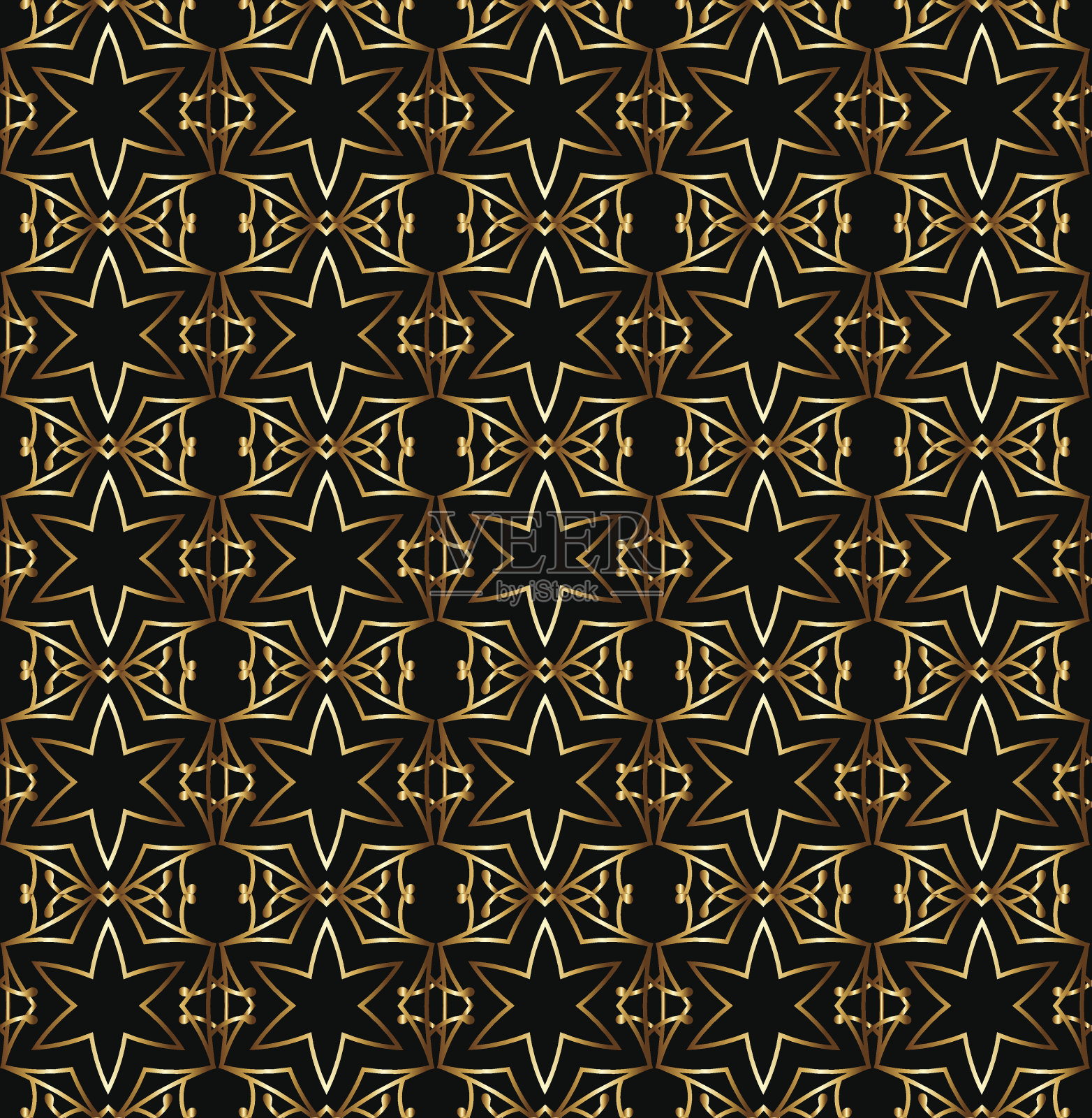 古老的阿拉伯和伊斯兰背景插画图片素材