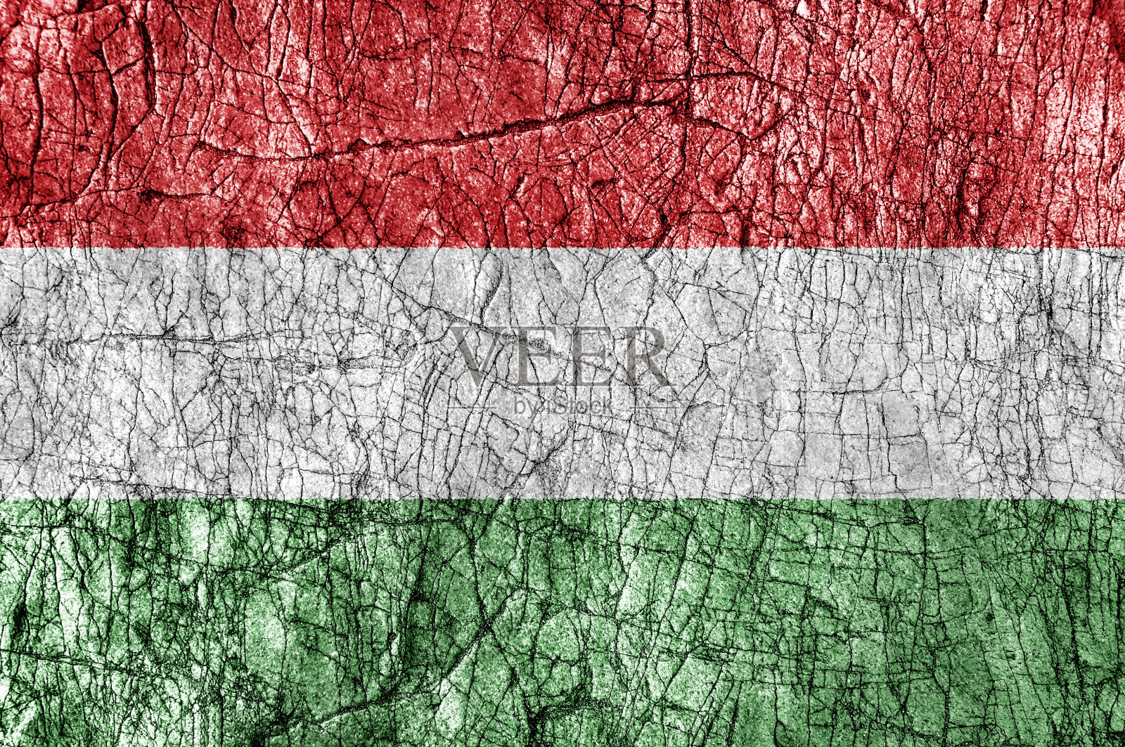 咒怨石头涂匈牙利国旗照片摄影图片