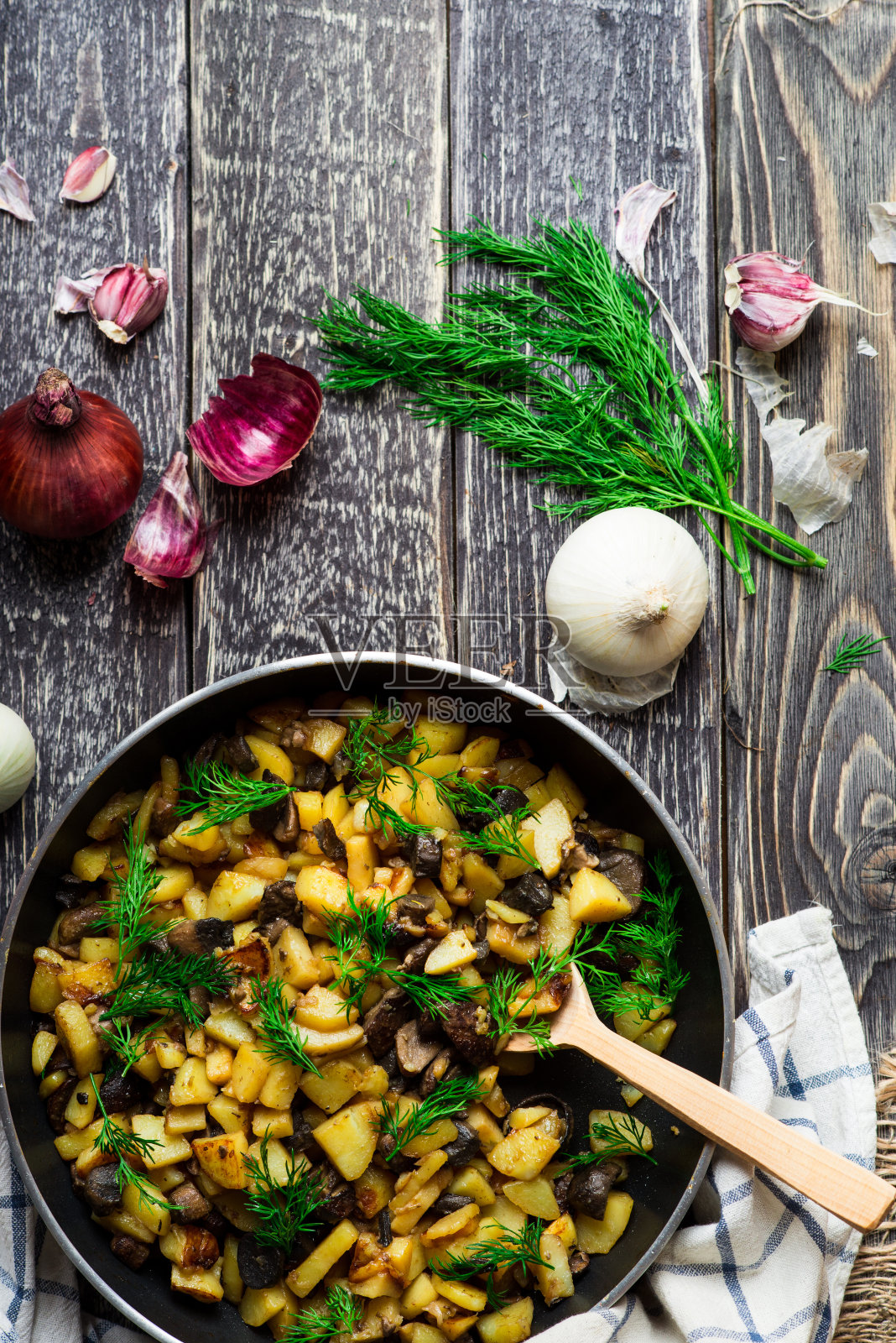 炸土豆照片摄影图片