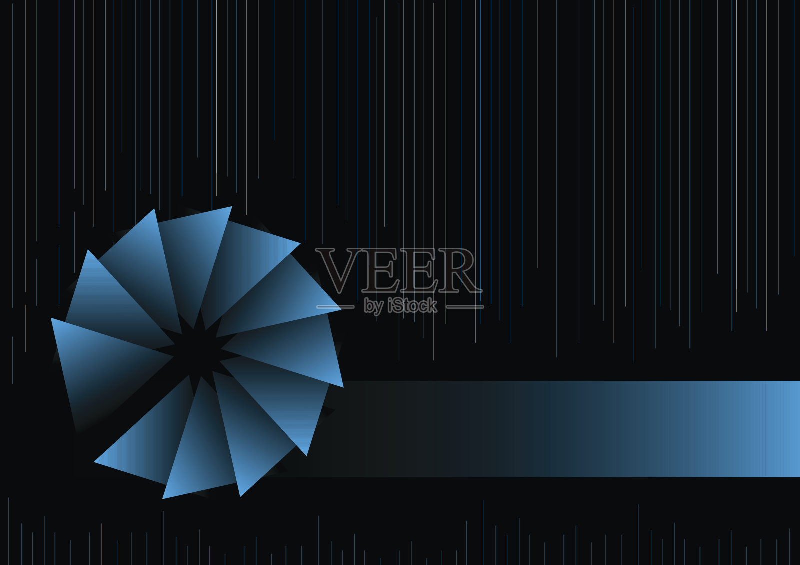 黑色和蓝色与现代的形状和线条设计，可以用于展示。插画图片素材