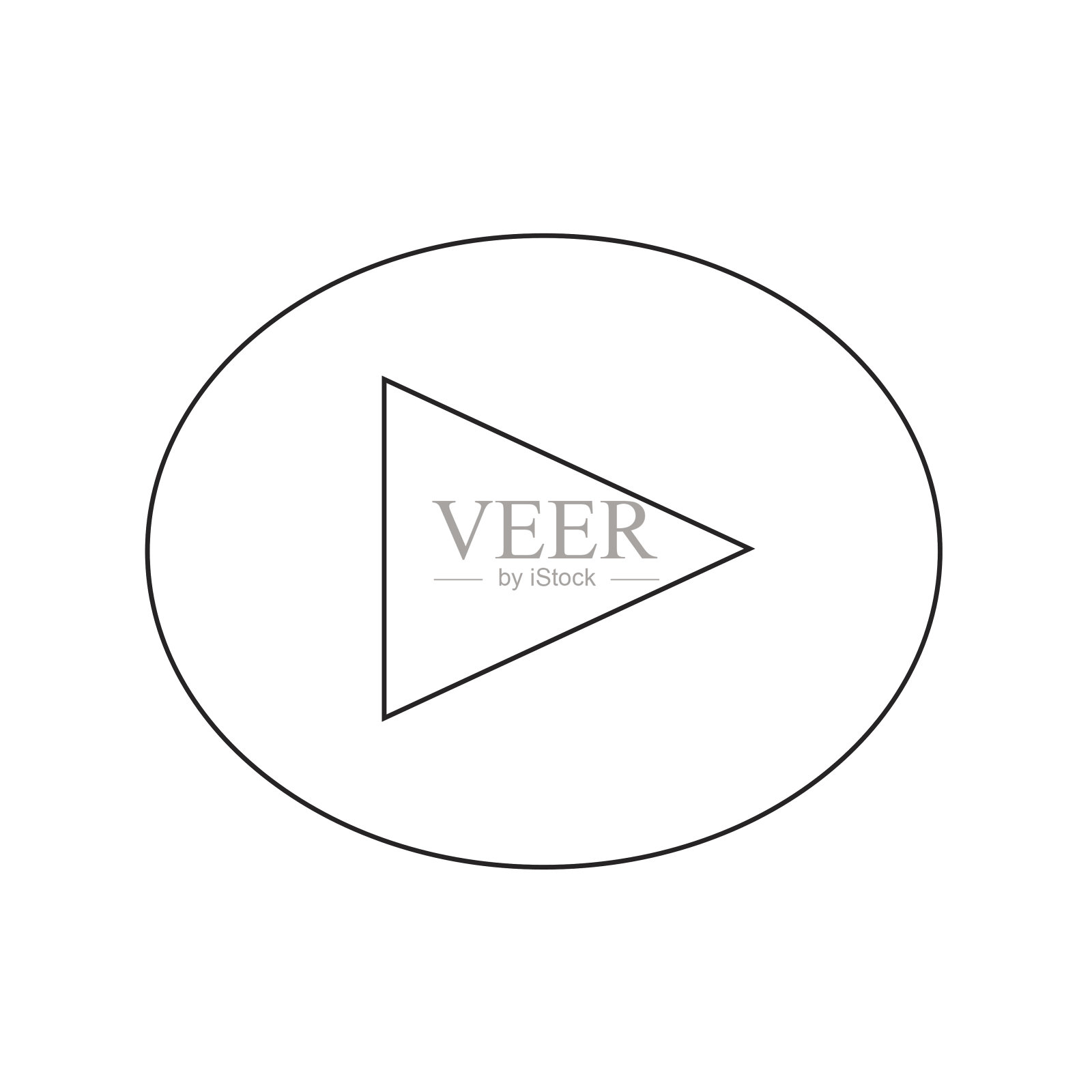 播放图标矢量插图图标素材