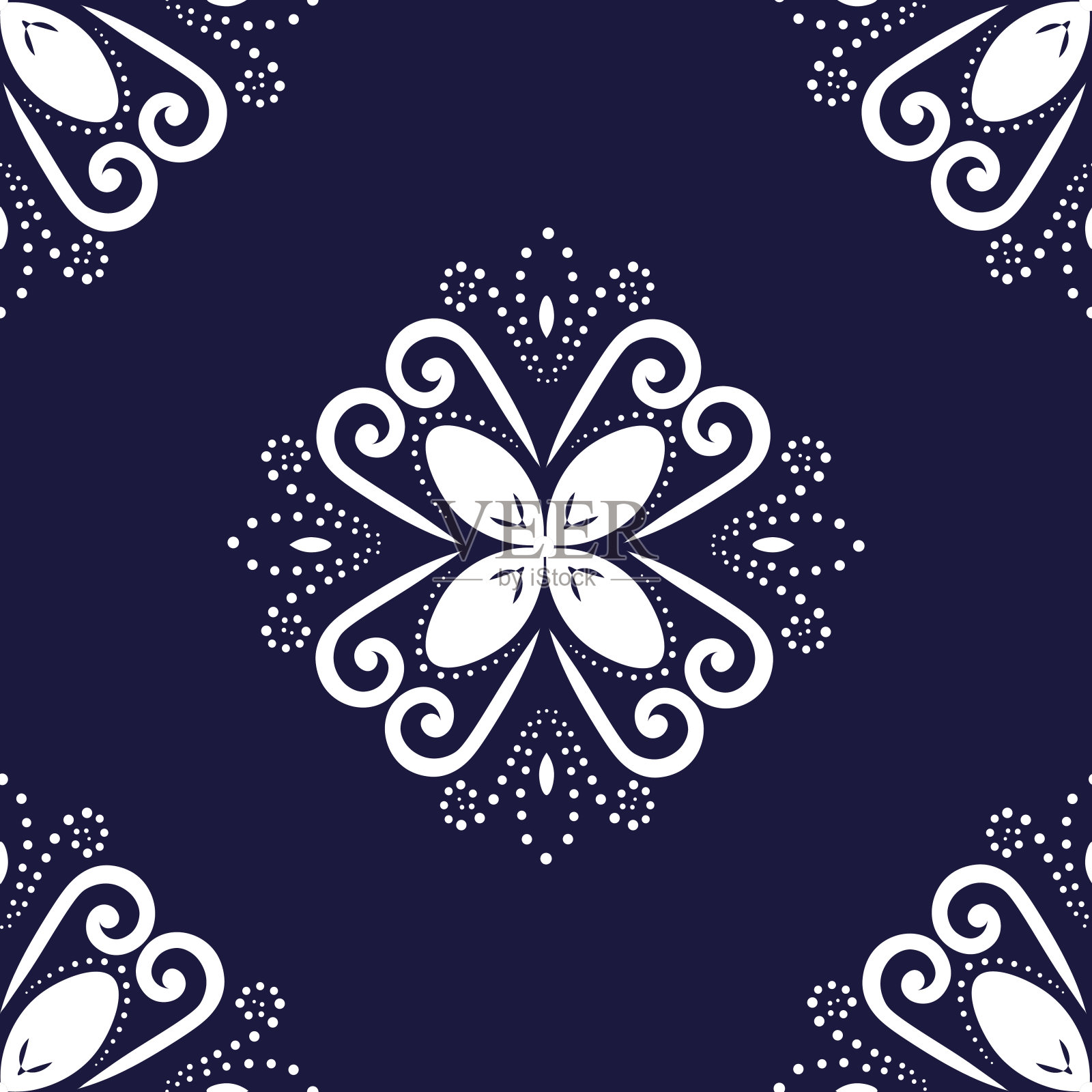 抽象的东方装饰。插画图片素材