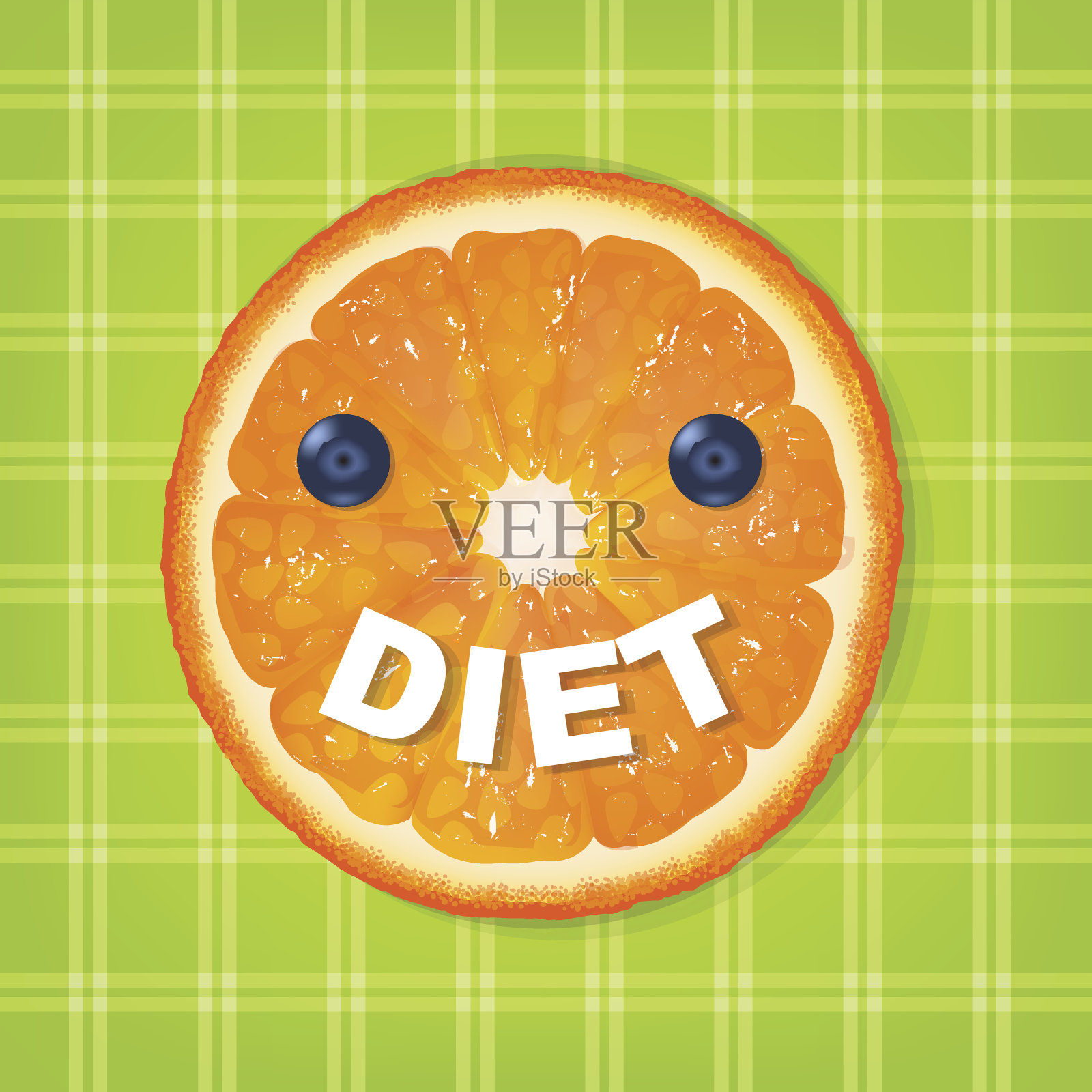 橙色的饮食插画图片素材