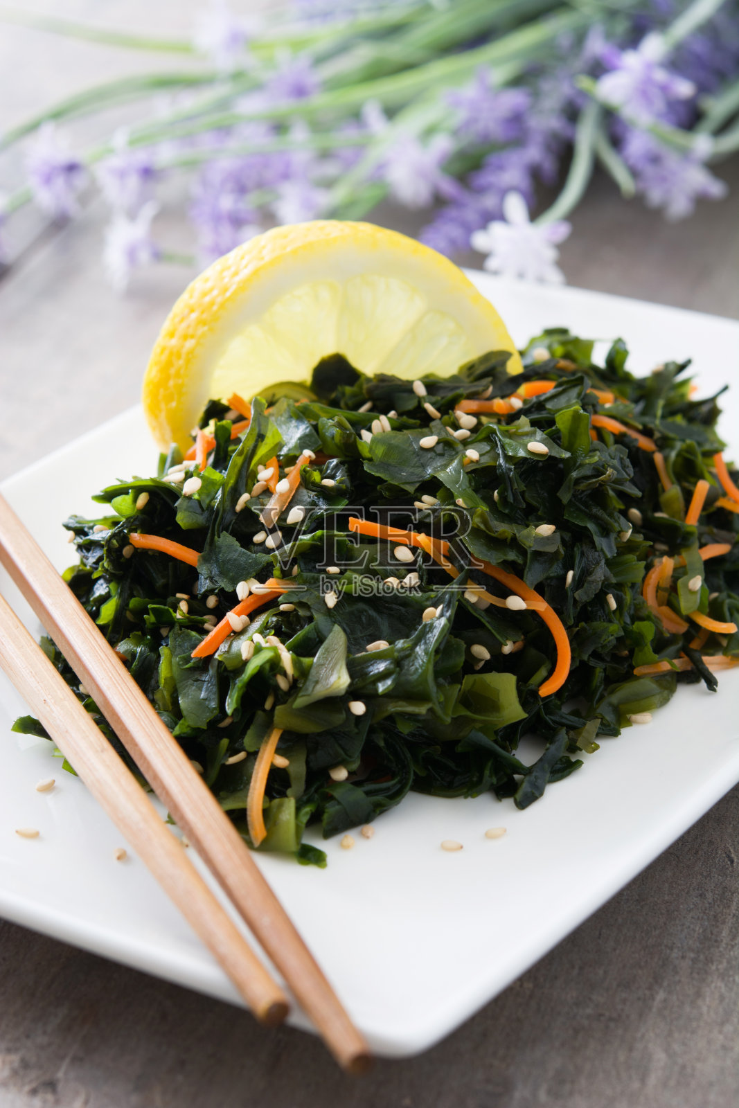 Wakame沙拉照片摄影图片