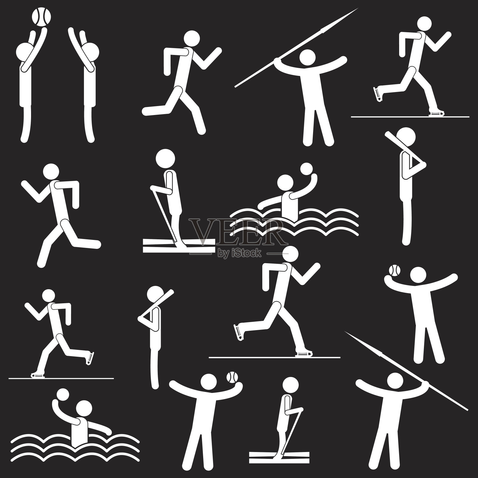 人们体育图标图标素材