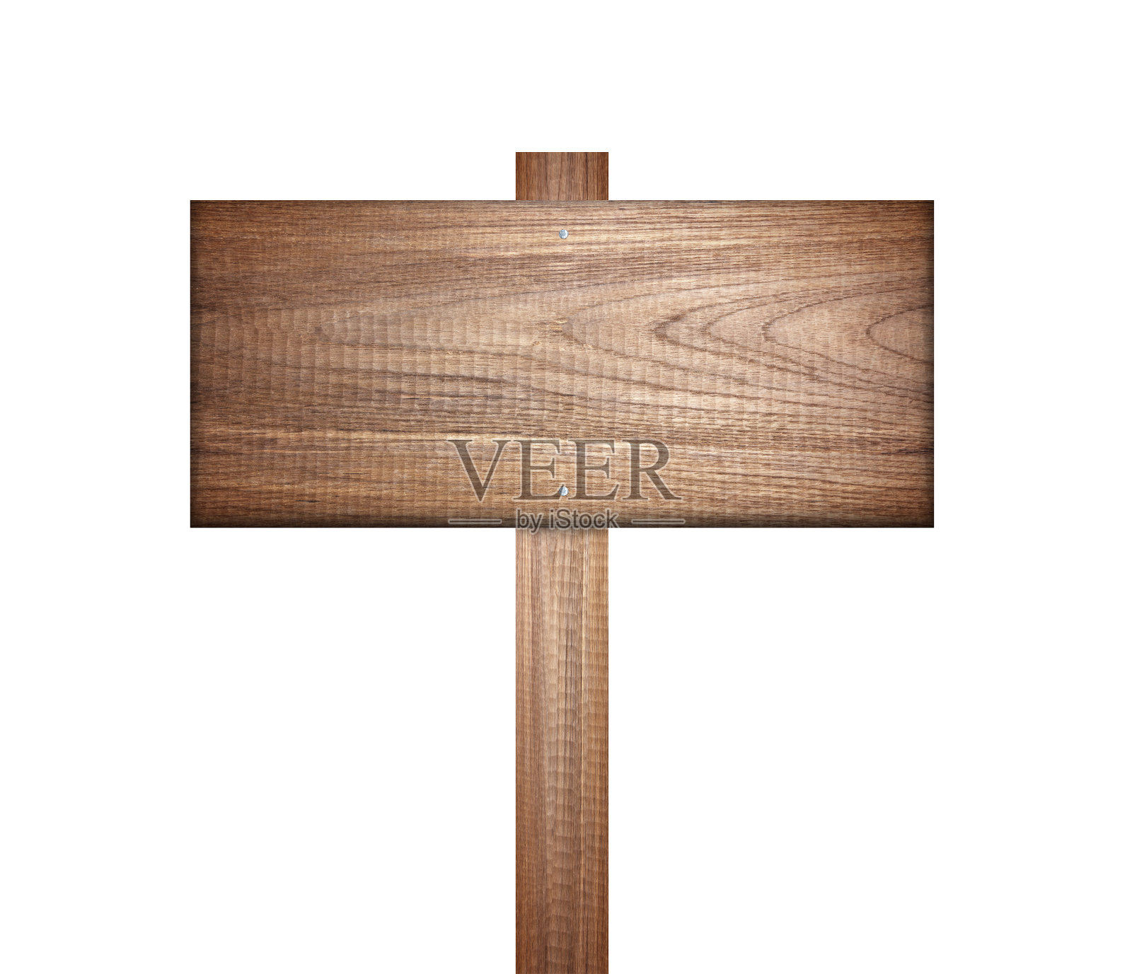 木制标志孤立在白色。照片摄影图片