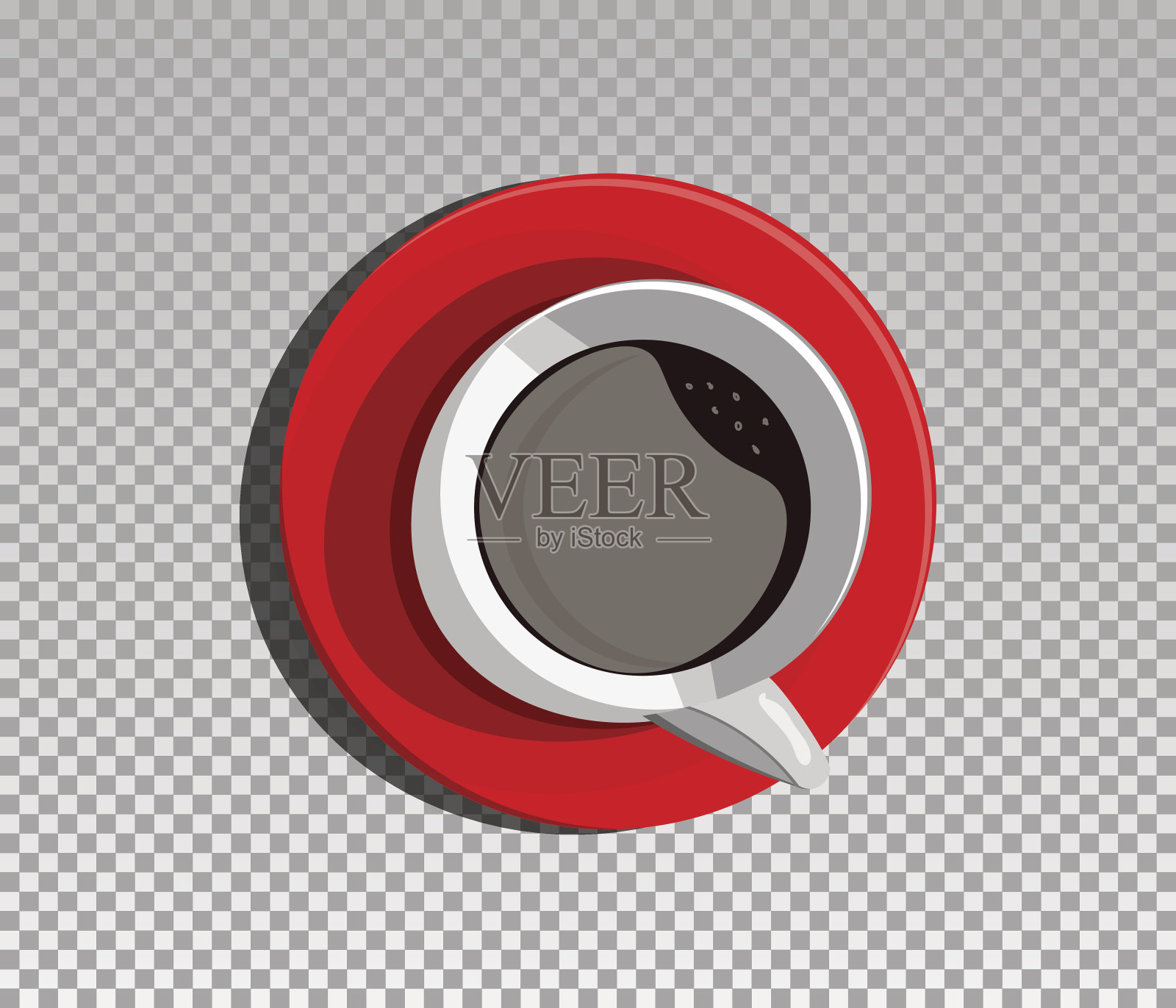 红色杯子的插图设计元素图片