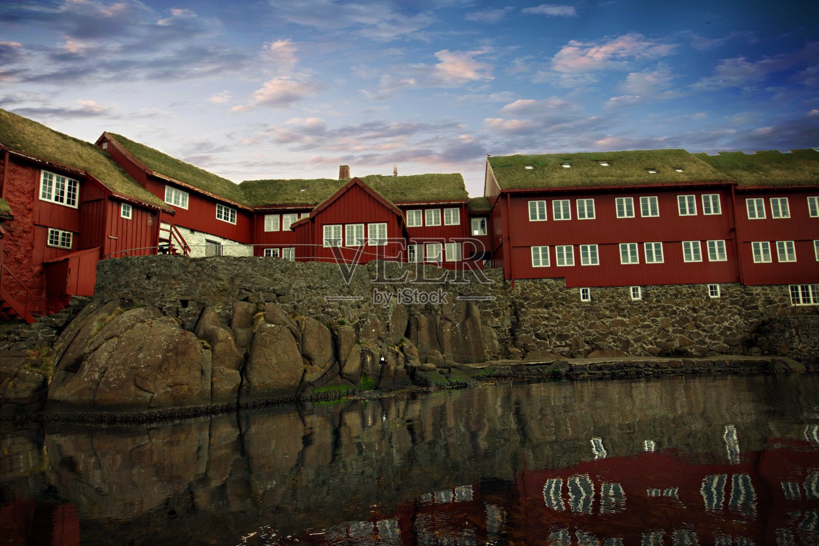 法罗群岛托尔港的首都照片摄影图片