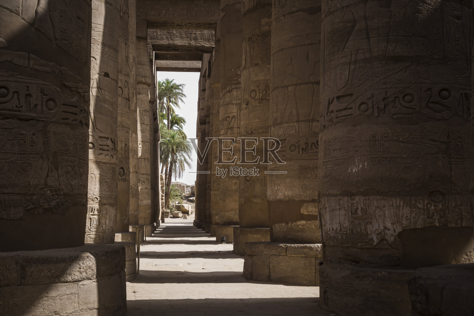 埃及卢克索卡纳克神庙古遗址照片摄影图片