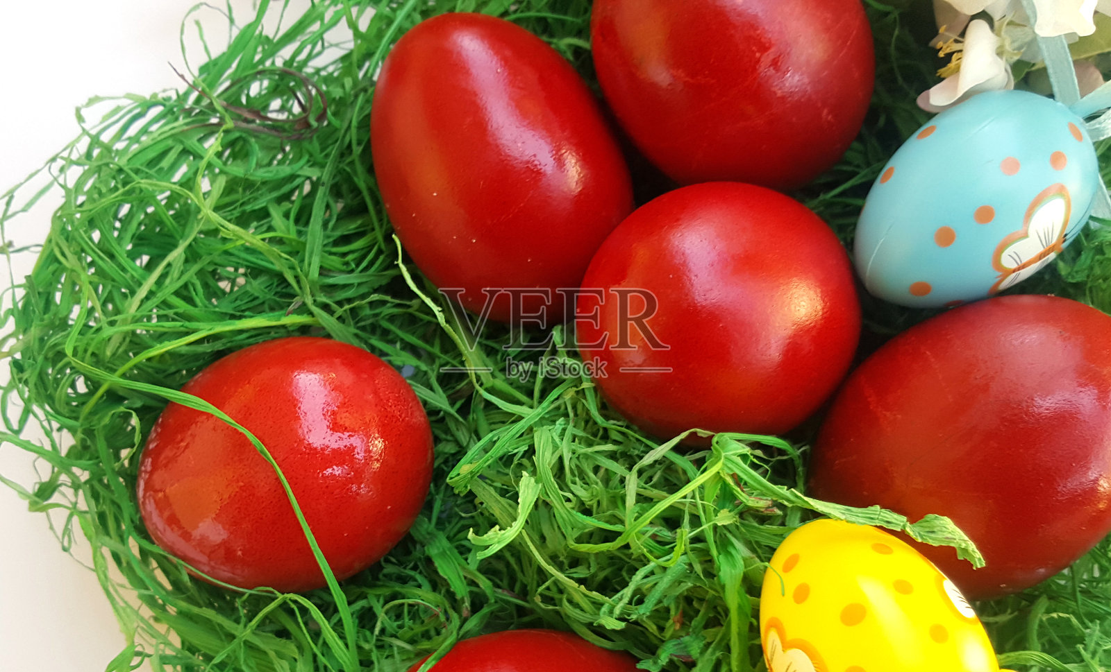 画复活节彩蛋照片摄影图片