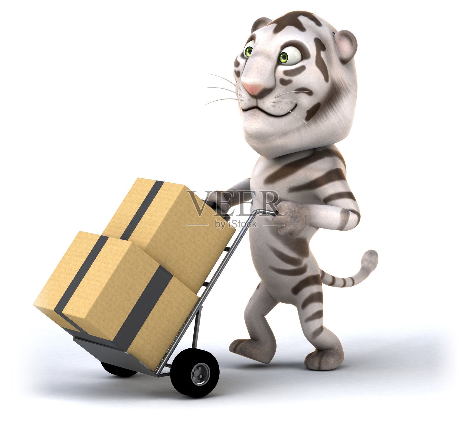 有趣的老虎设计元素图片