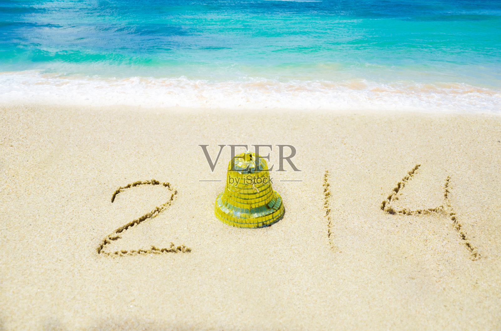 2014年在沙滩度假概念照片摄影图片