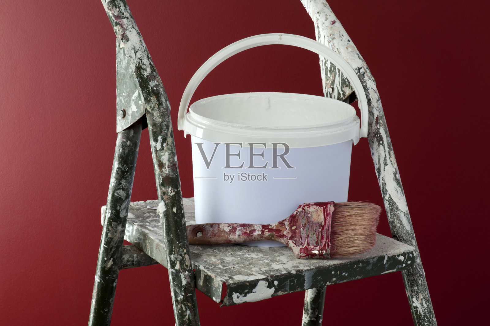 漆刷和漆盒照片摄影图片