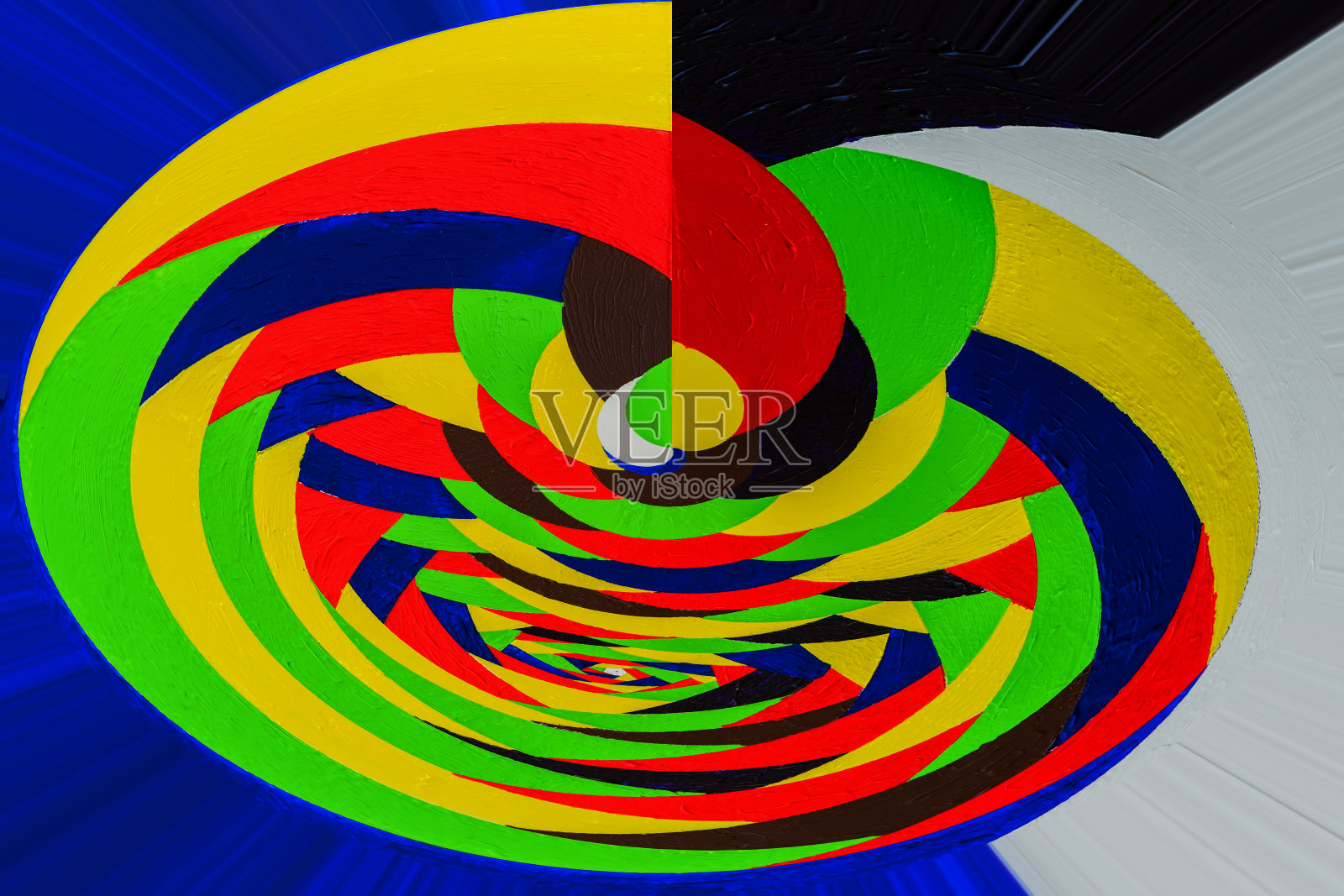 抽象绘画的基础上手绘丙烯酸涂鸦，纹理。扭曲，旋转多色线。用于明亮喜庆场合的抽象主义风格照片摄影图片