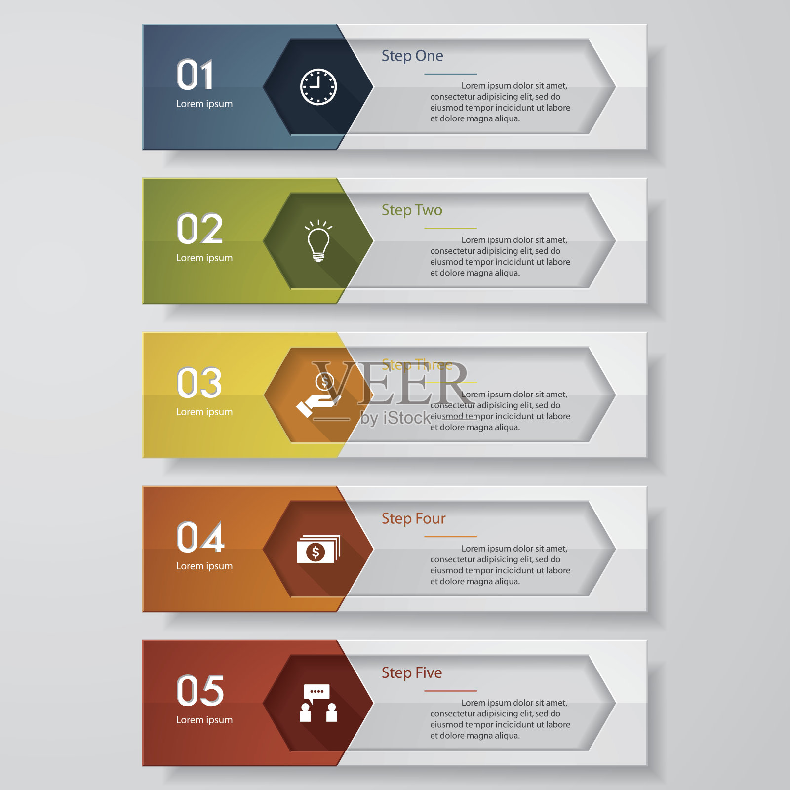 设计干净的数字横幅模板..向量。插画图片素材