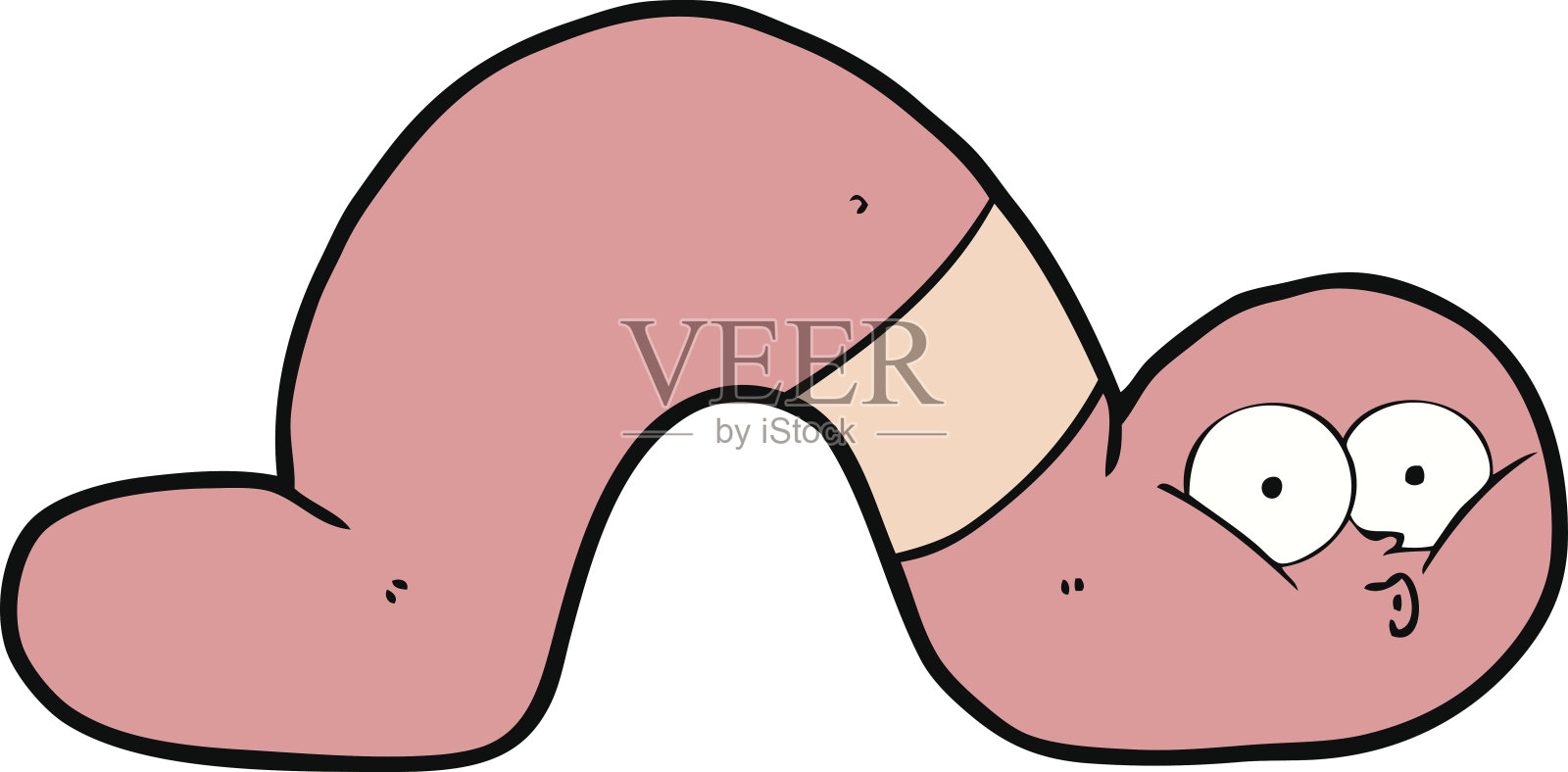 卡通蠕虫设计元素图片