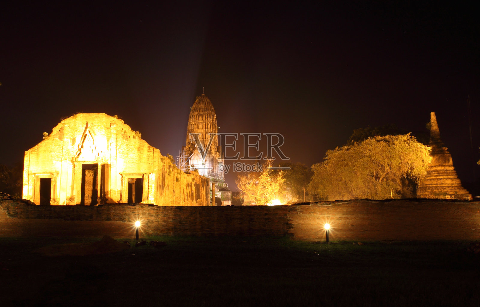 泰国大城府的历史寺庙照片摄影图片