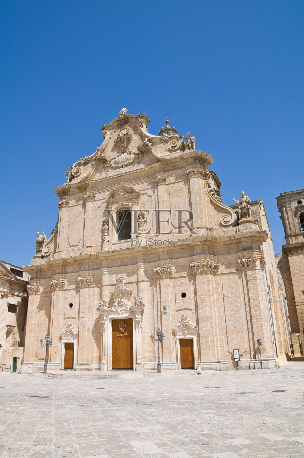 SS大教堂。罗萨里奥。弗兰卡维拉·丰塔纳普利亚意大利。照片摄影图片