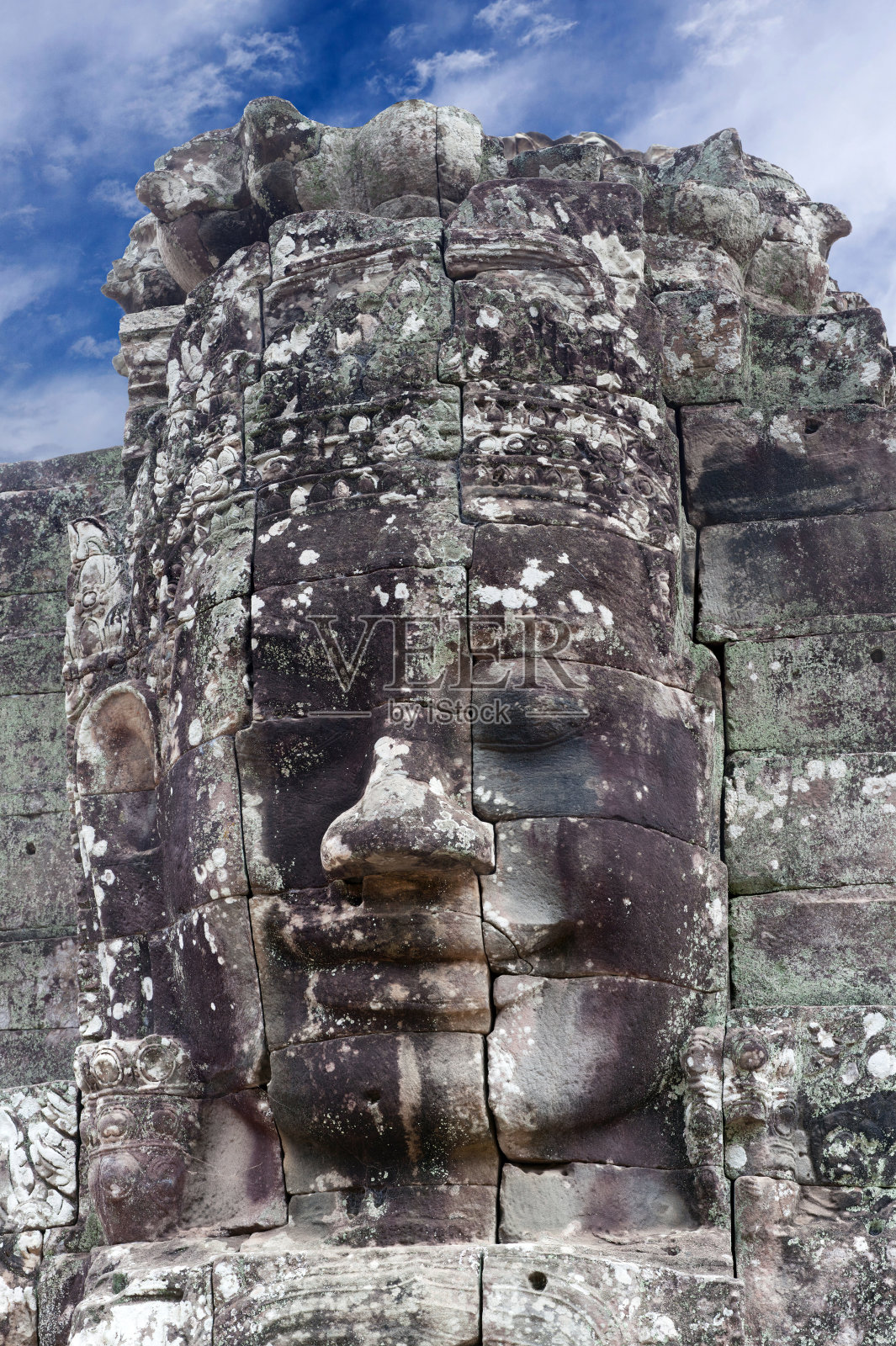 柬埔寨吴哥窟的巴戎寺照片摄影图片