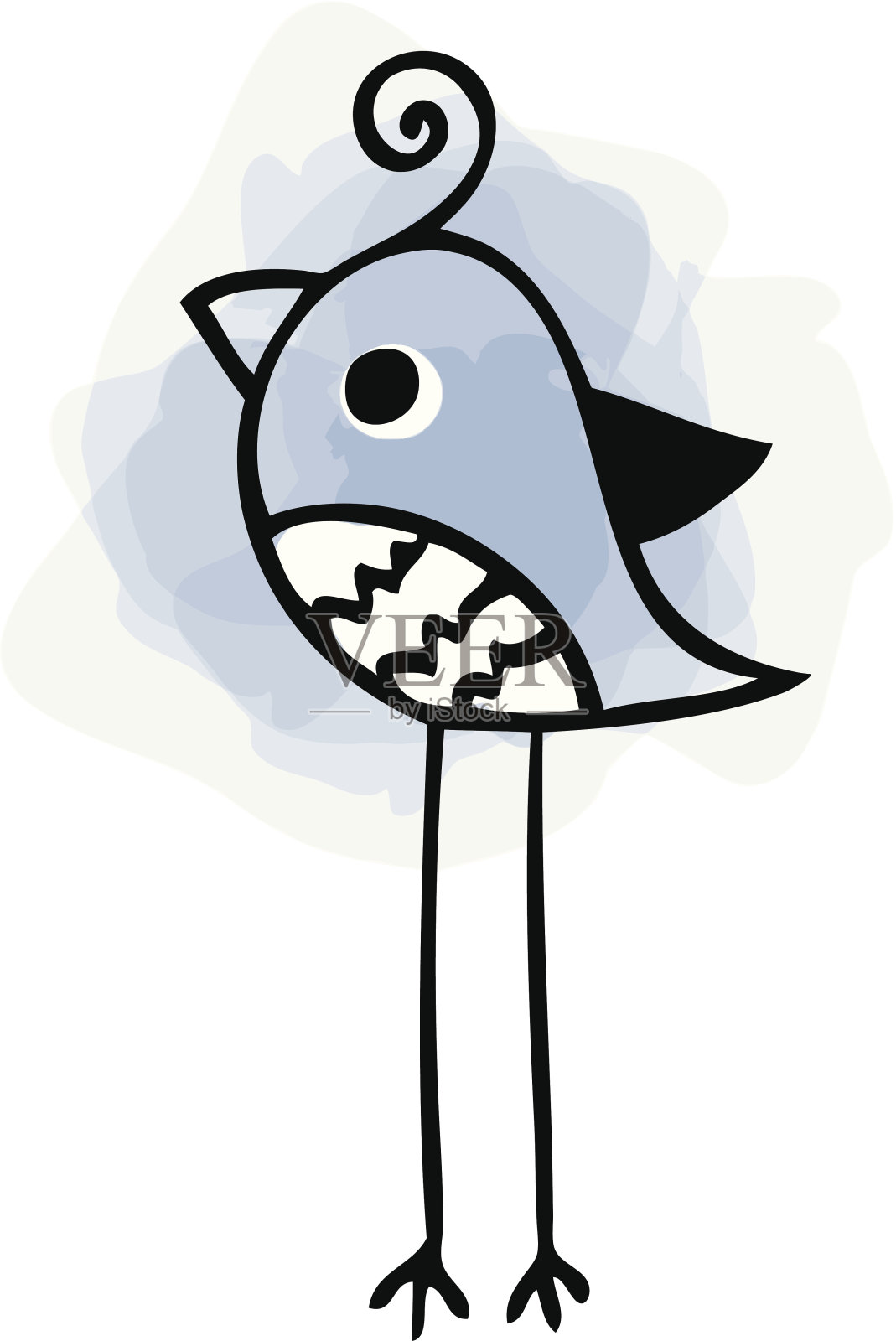 蓝色的鸟设计元素图片