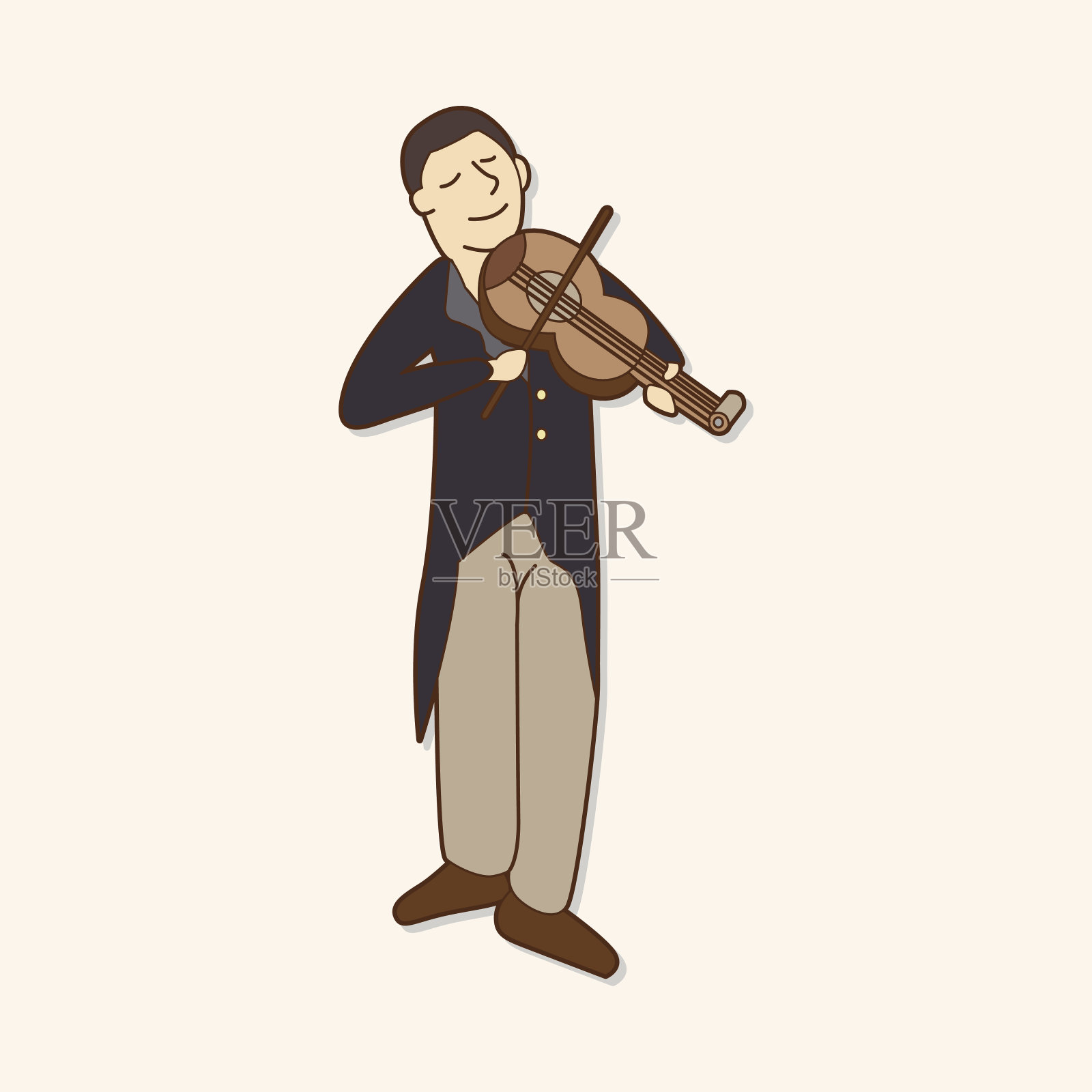 音乐家的主题元素向量，eps设计元素图片