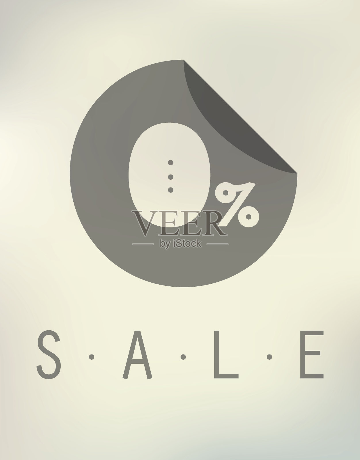 打折零按钮模糊的背景插画图片素材