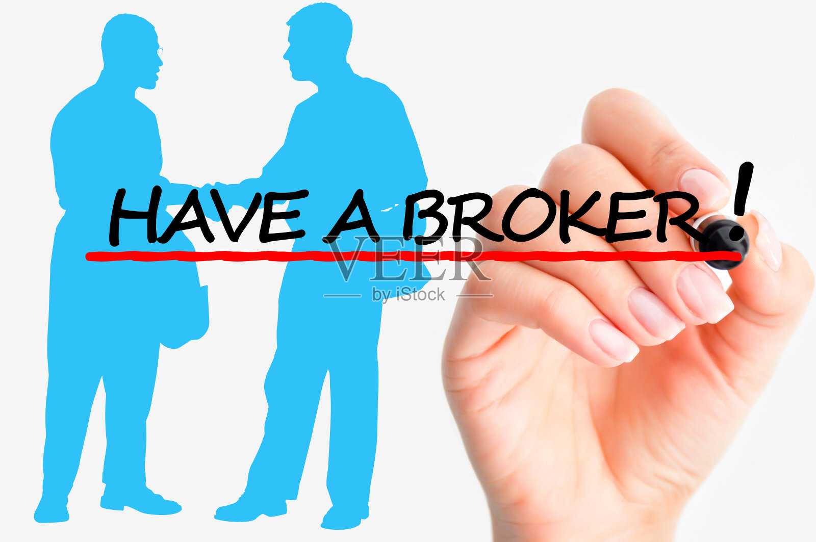 有一个好的经纪人概念照片摄影图片