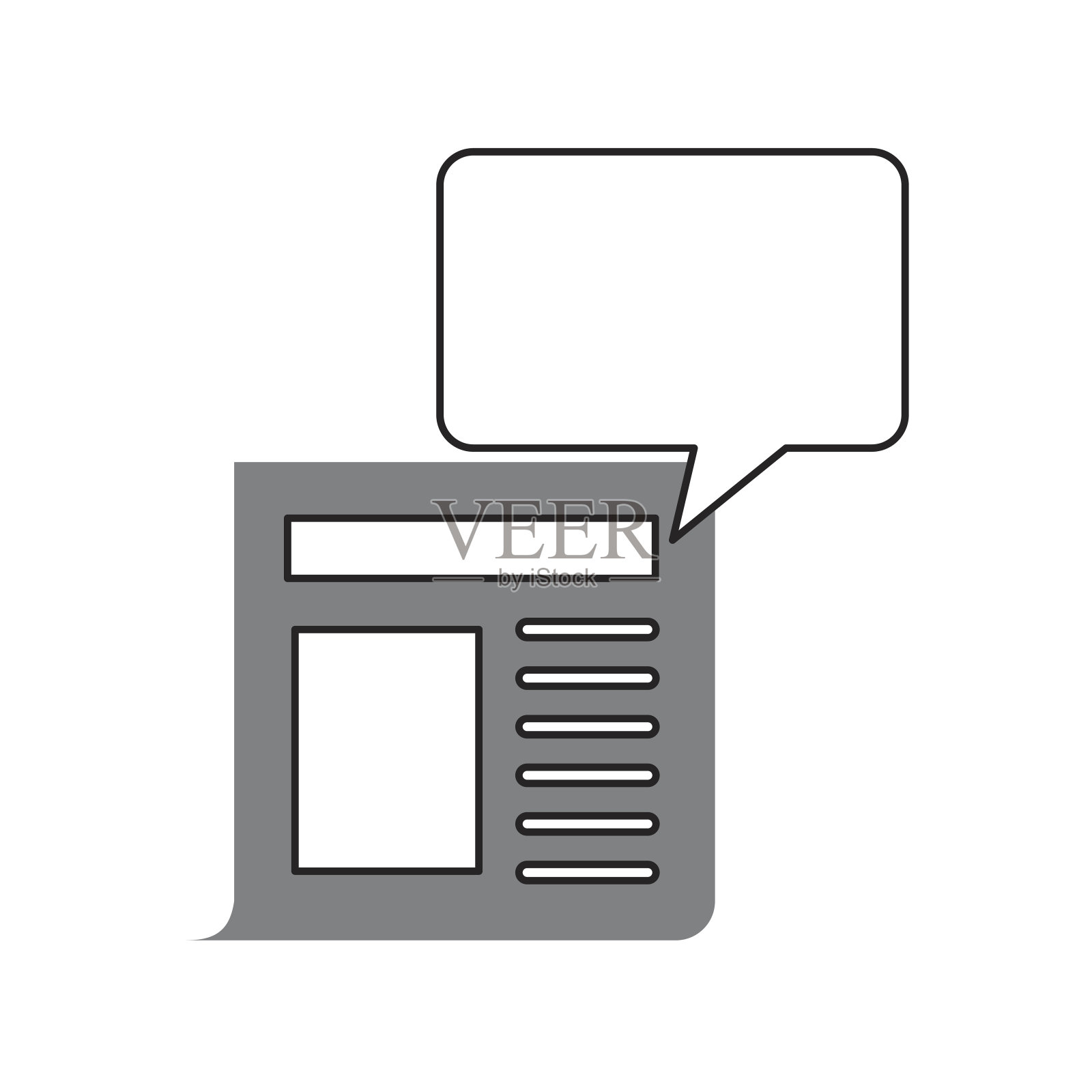 报纸新闻插画图片素材